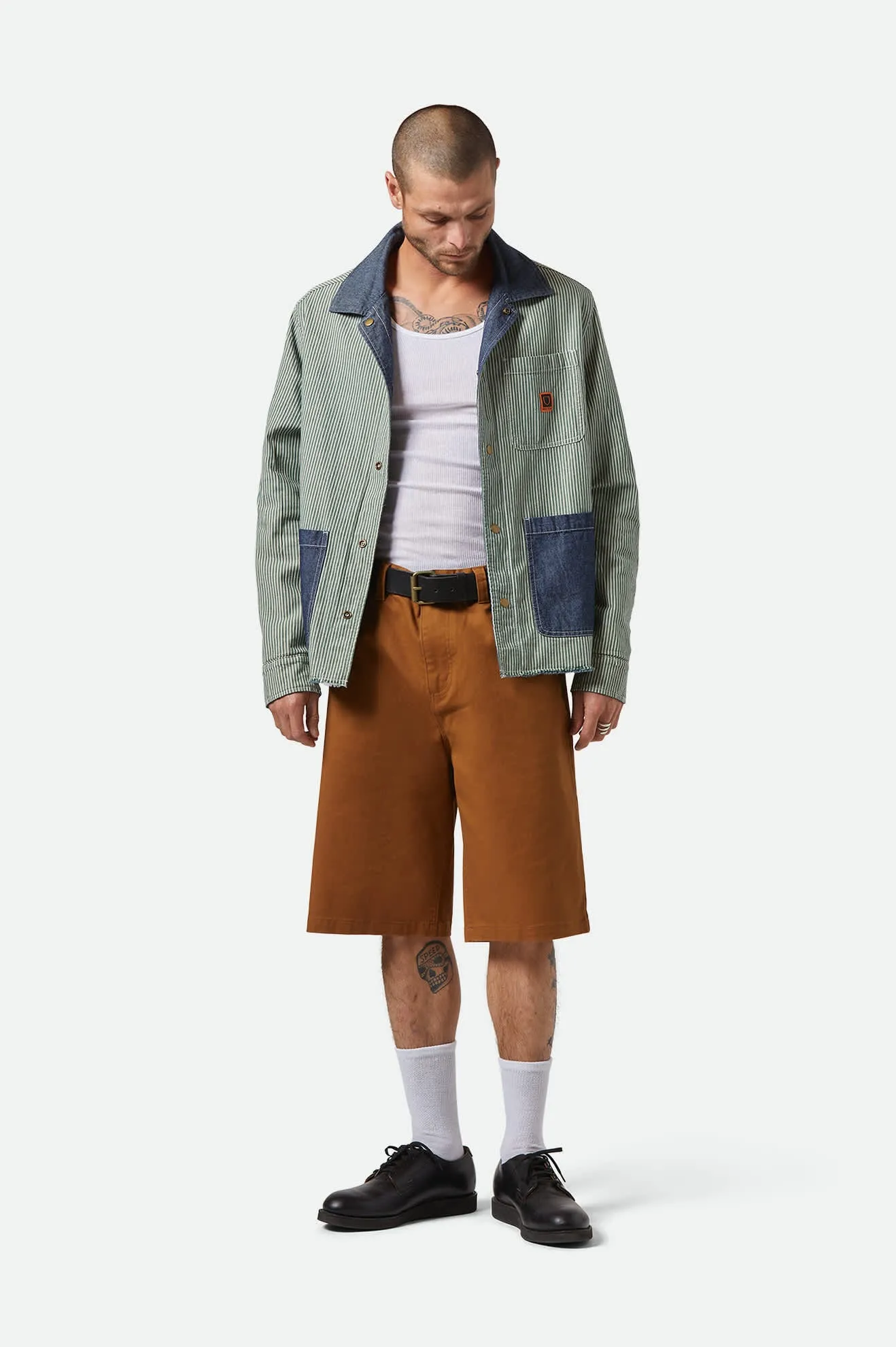 Assembly Reversible Chore Jacket - Indigo/Pine Needle/Whitecap Brixton