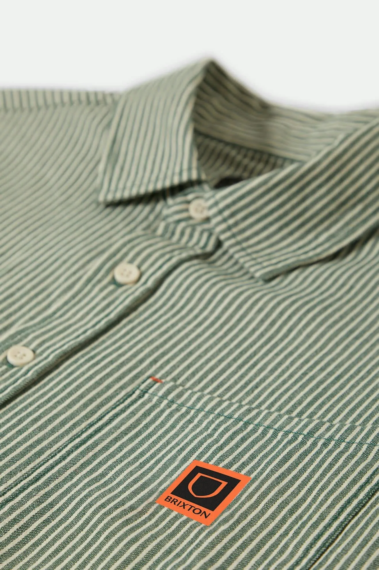 Assembly S/S Shirt - Pine Needle/Whitecap Brixton