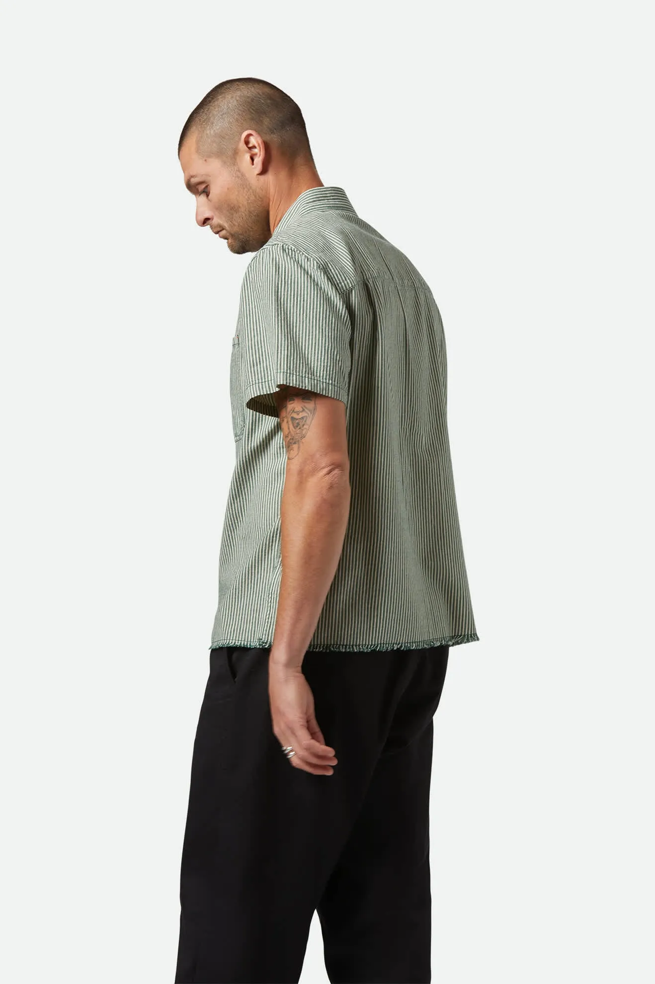 Assembly S/S Shirt - Pine Needle/Whitecap Brixton