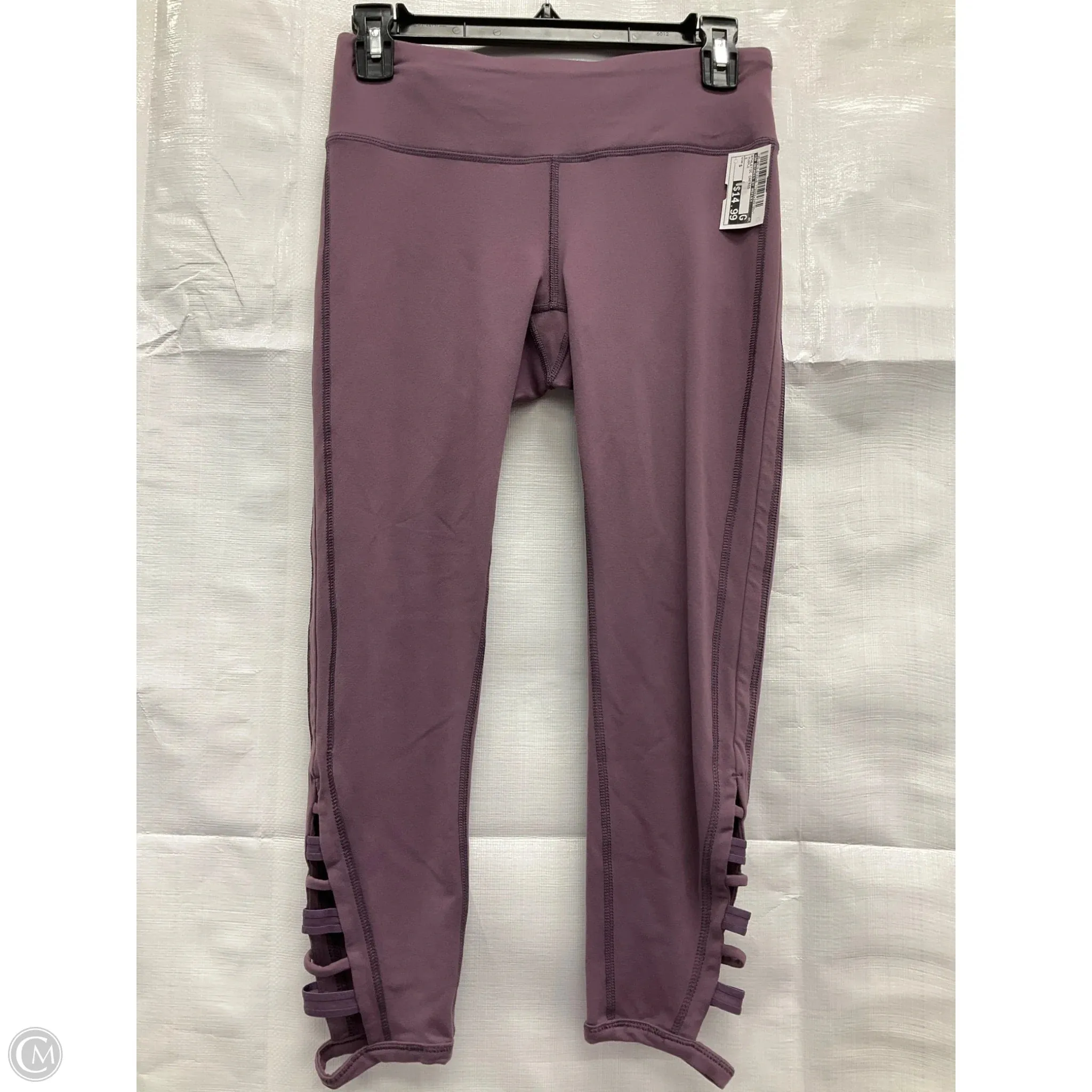 Athletic Capris By 90 Degrees By Reflex In Purple, Size: S