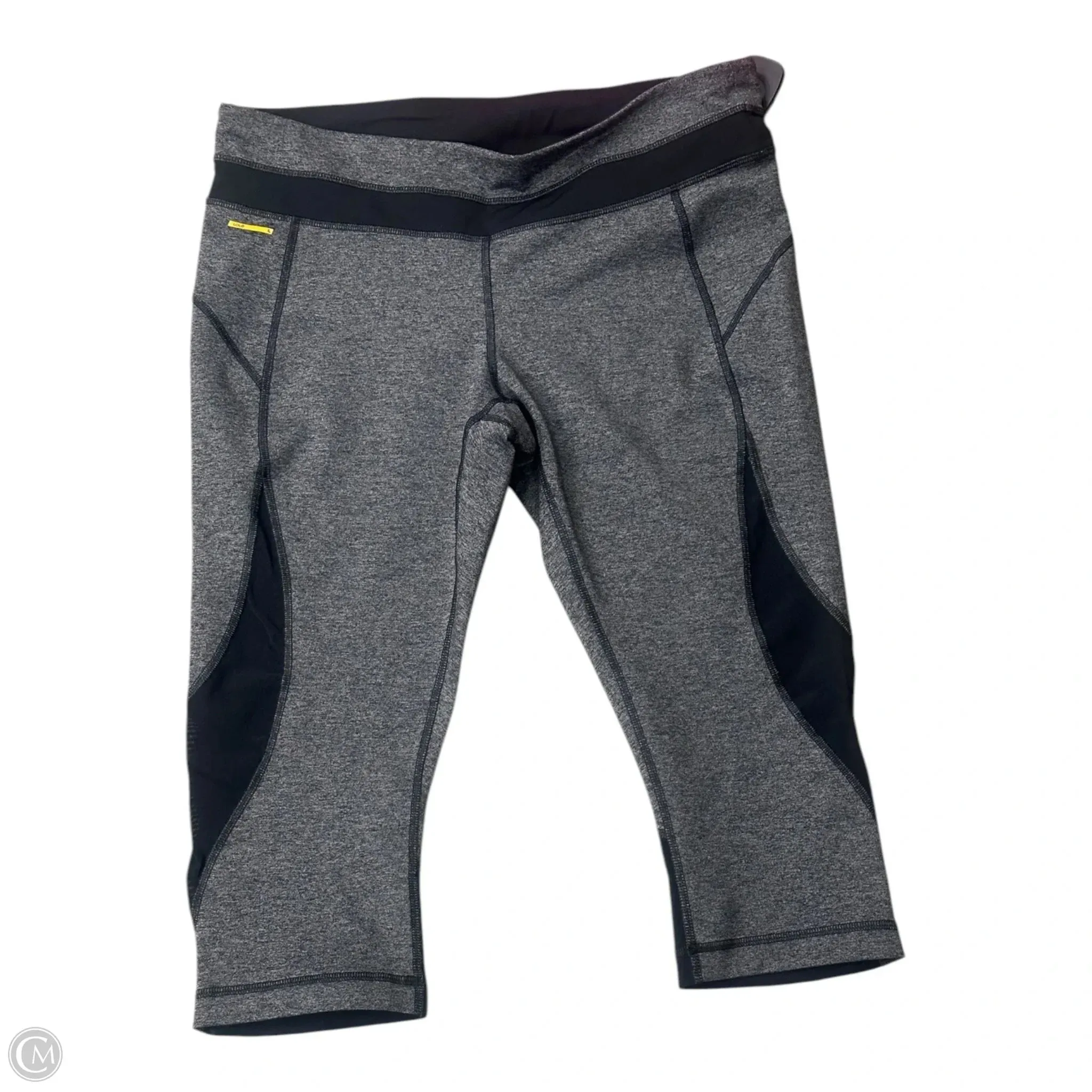 Athletic Capris By Lole In Black & Grey, Size: L