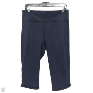 Athletic Capris By Lululemon In Blue, Size: 12