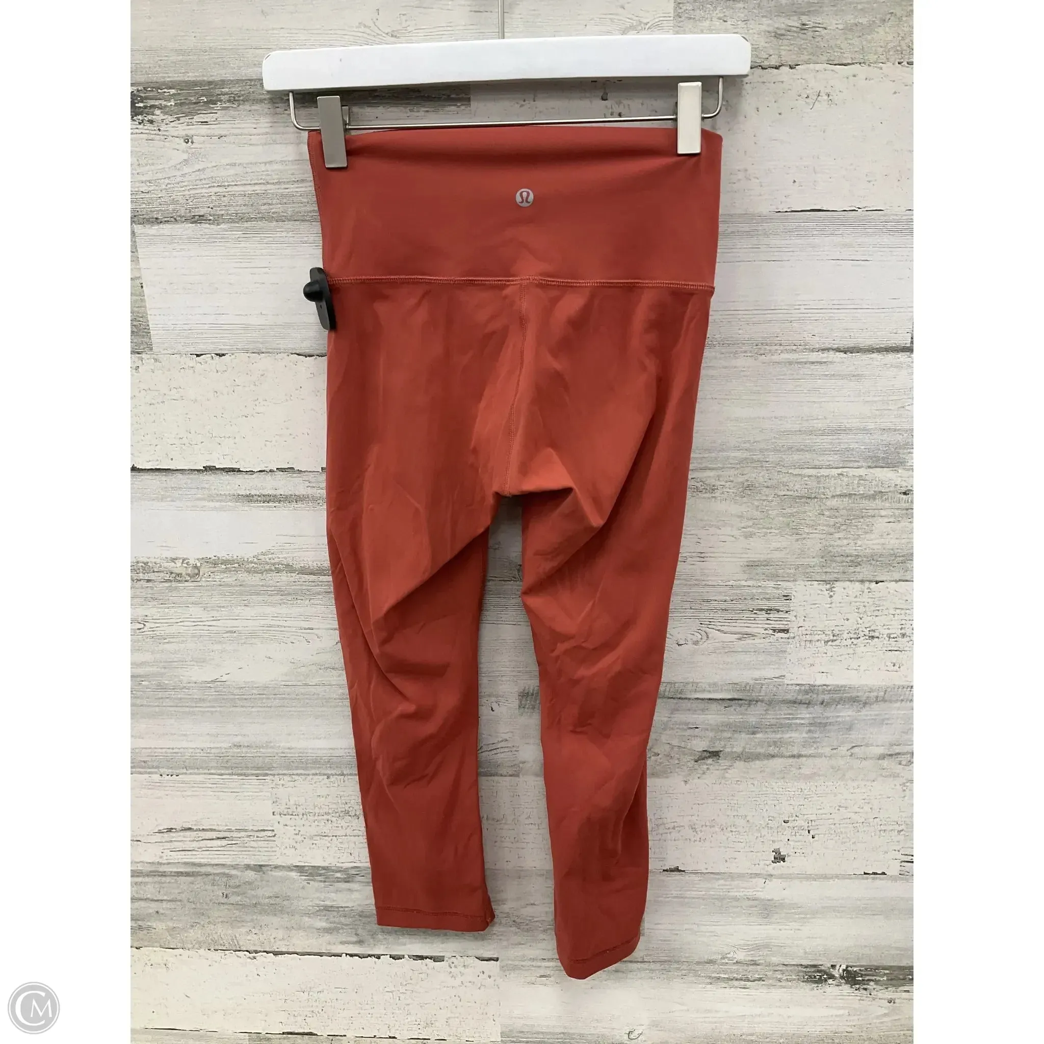 Athletic Capris By Lululemon In Orange, Size: 4