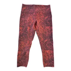 Athletic Capris By Lululemon In Red, Size:12