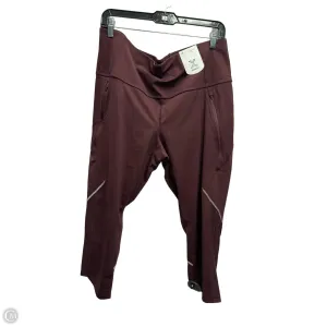 Athletic Capris By Xersion In Red, Size: 1x