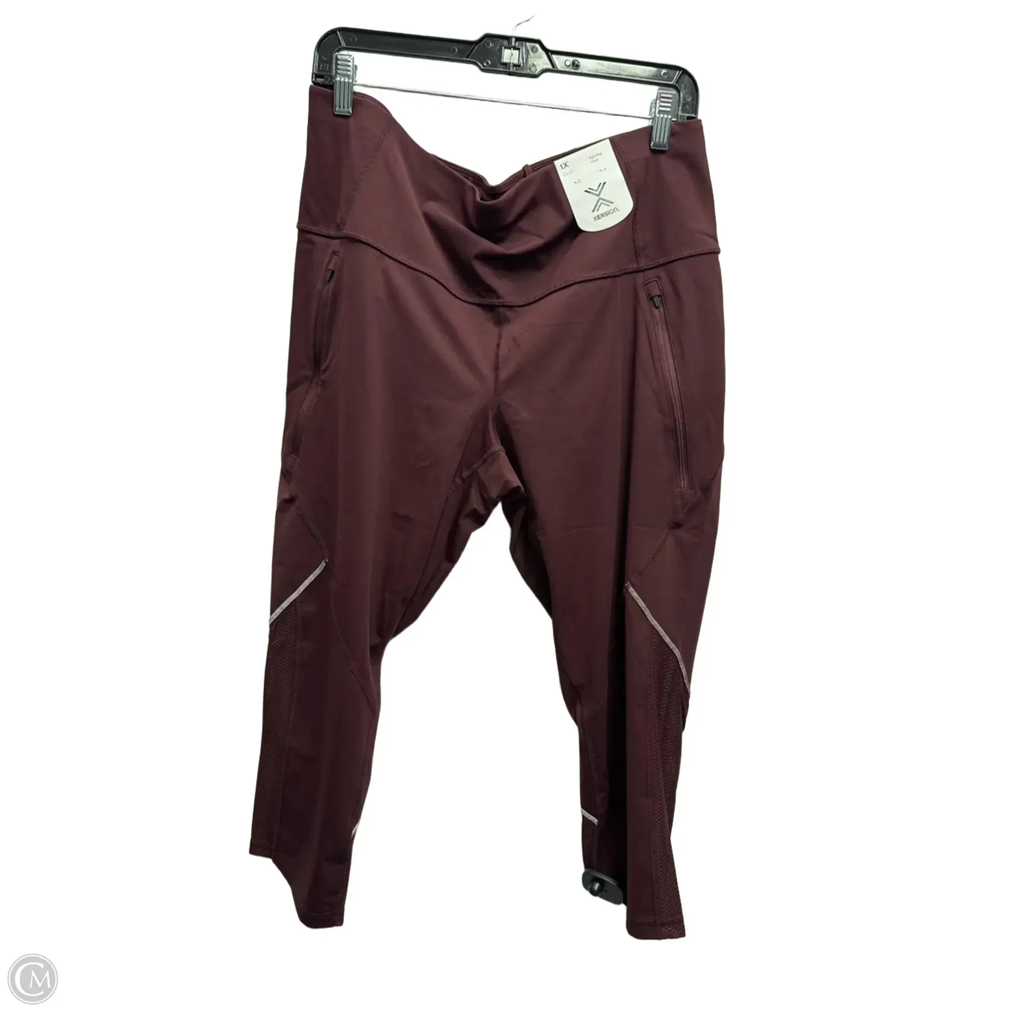 Athletic Capris By Xersion In Red, Size: 1x