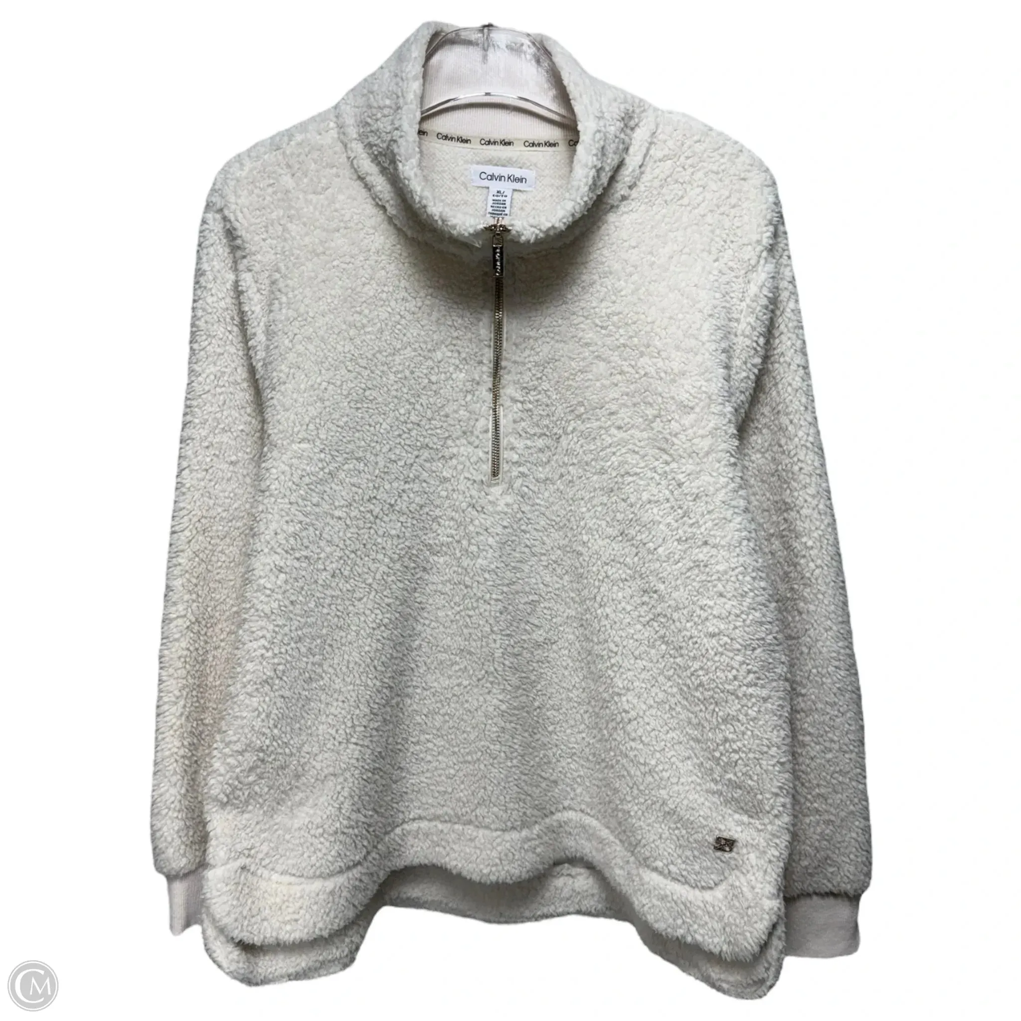 Athletic Fleece By Calvin Klein In Cream, Size: Xl
