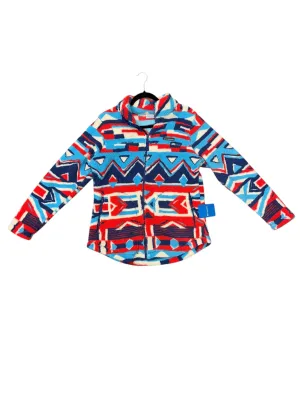 Athletic Fleece By Columbia In Blue & Red & White, Size: L