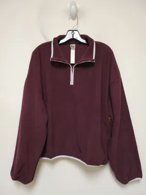 Athletic Fleece By Pink In Maroon, Size: Xl