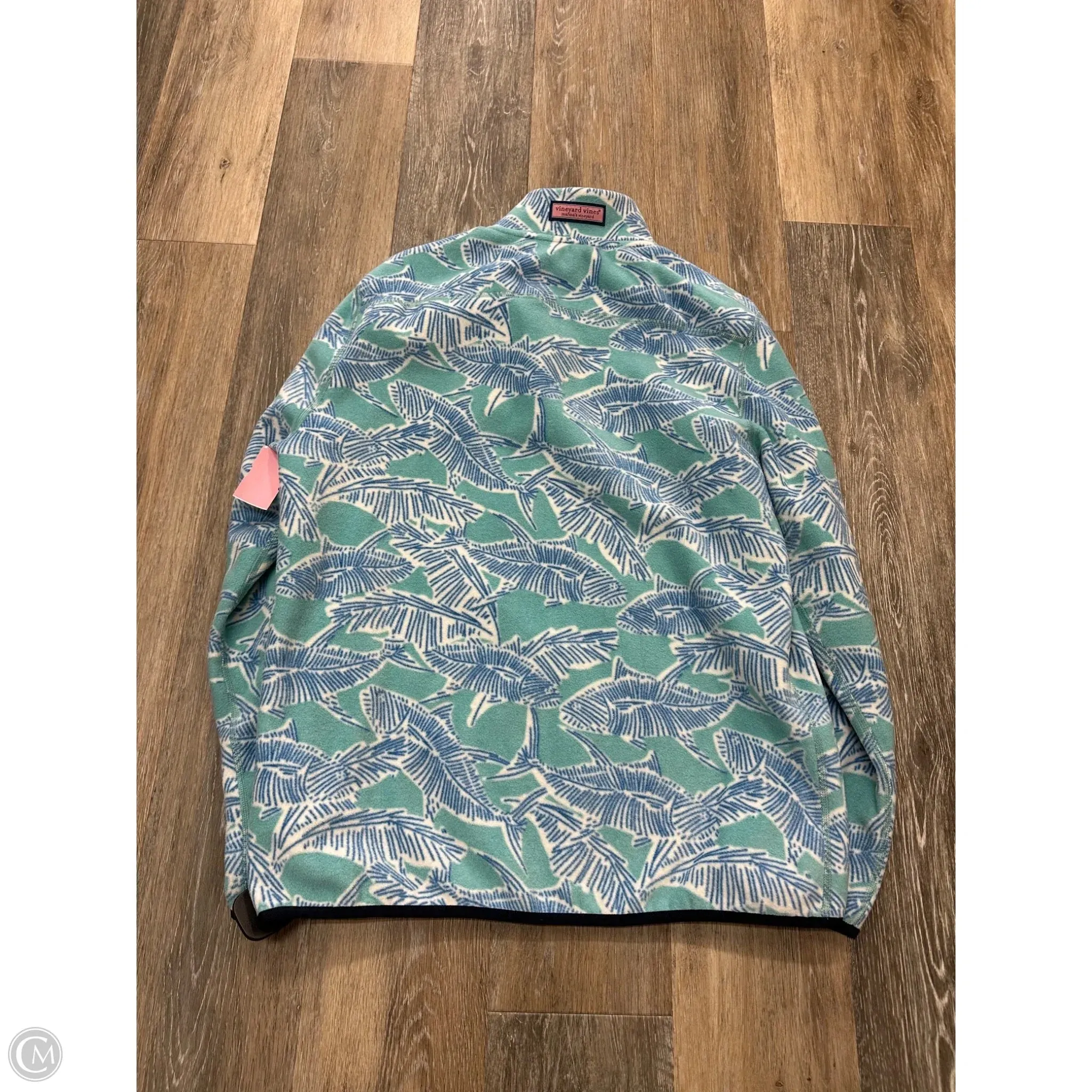 Athletic Fleece By Vineyard Vines In Blue & Green, Size: M