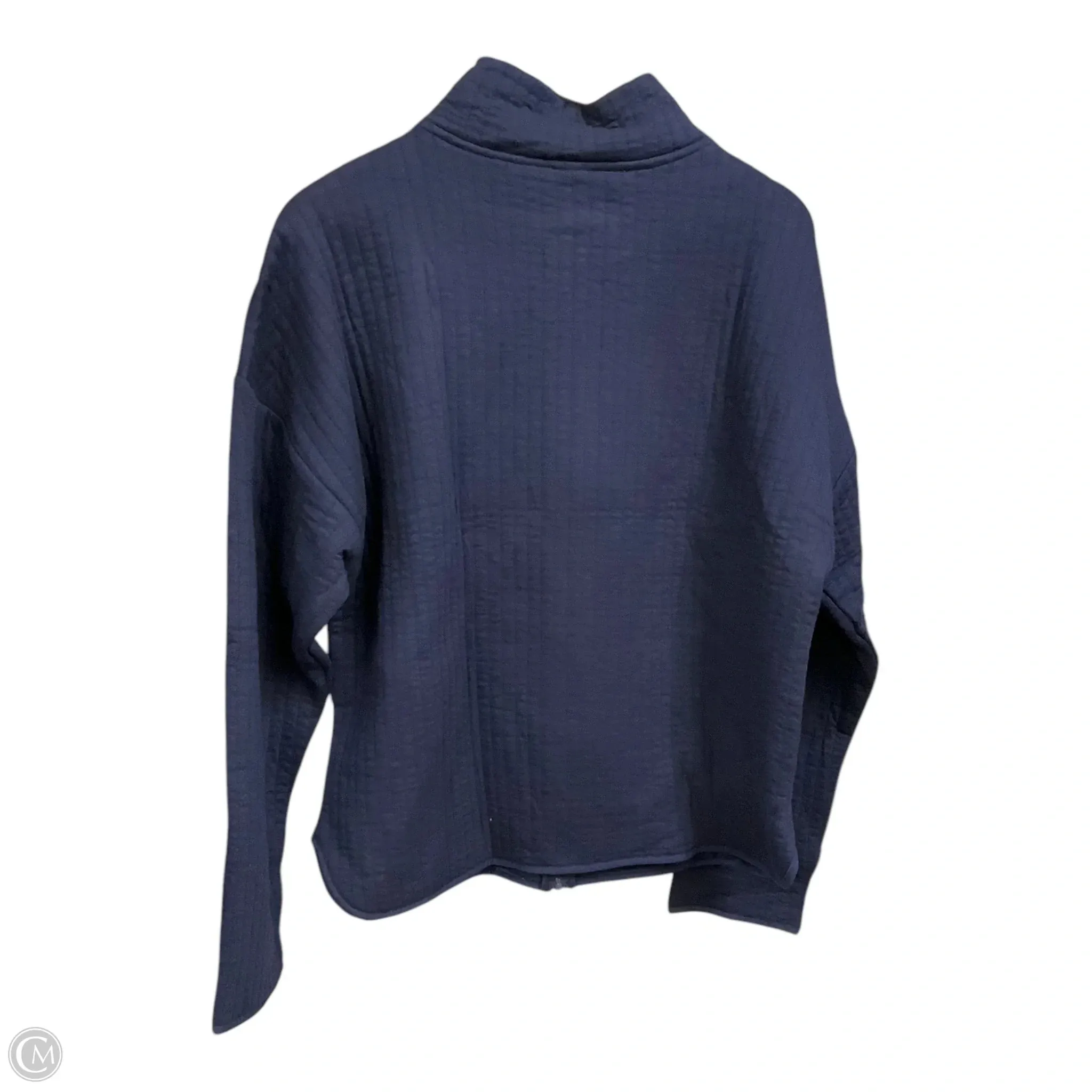 Athletic Jacket By Gapfit In Navy, Size: L