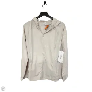 Athletic Jacket By Rbx In Tan, Size: M