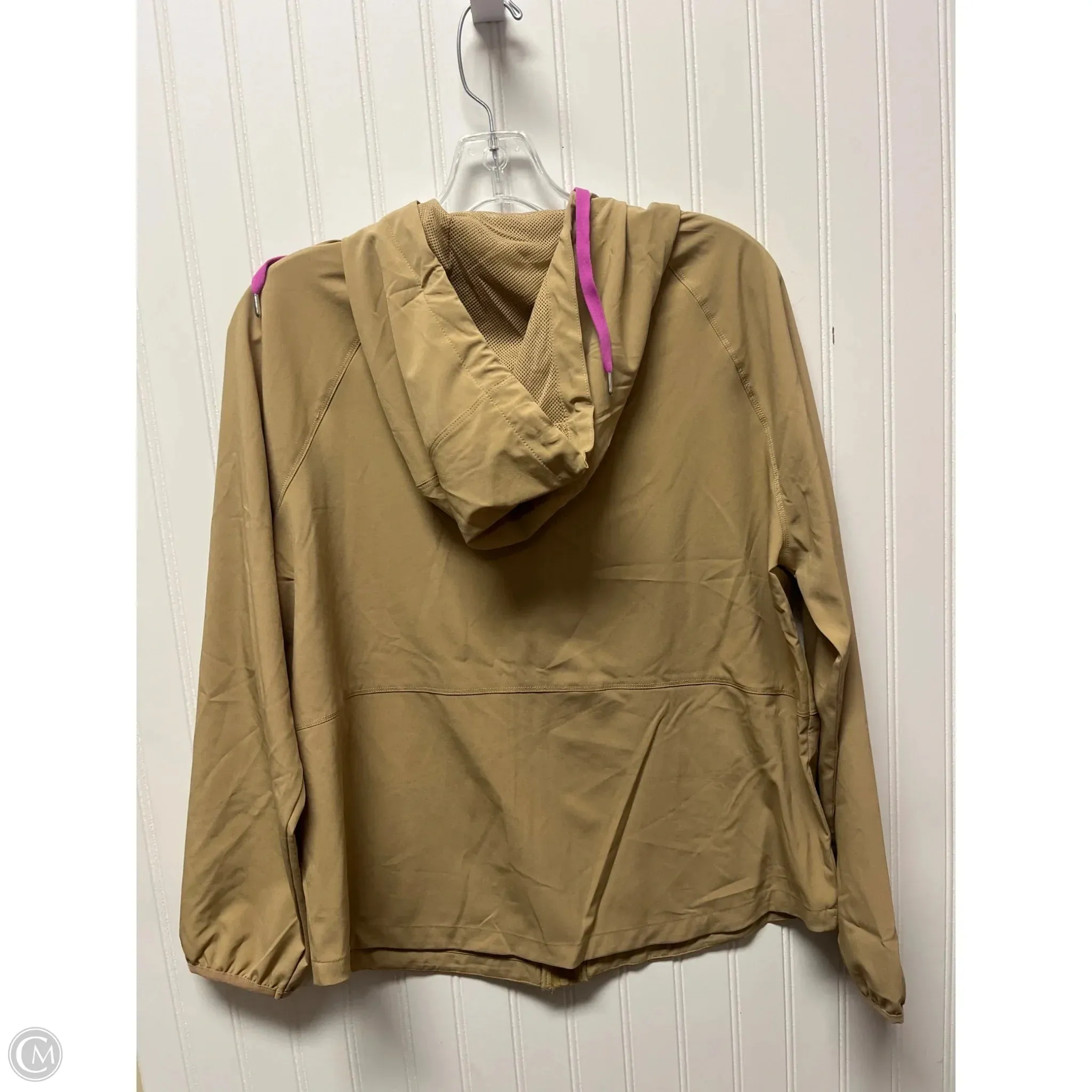 Athletic Jacket By Reel Legends In Tan, Size: M