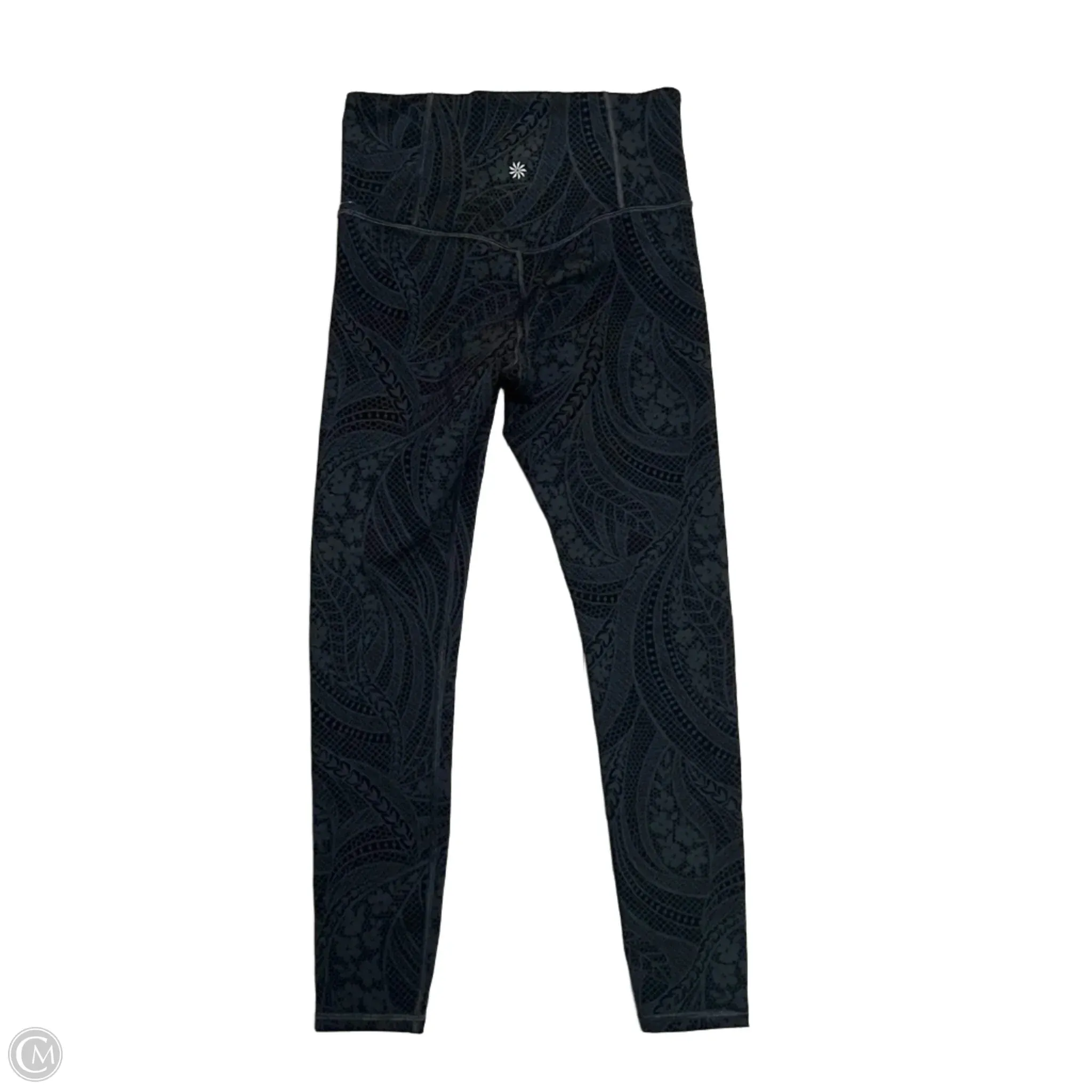 Athletic Leggings By Athleta In Black & Grey, Size: Xs