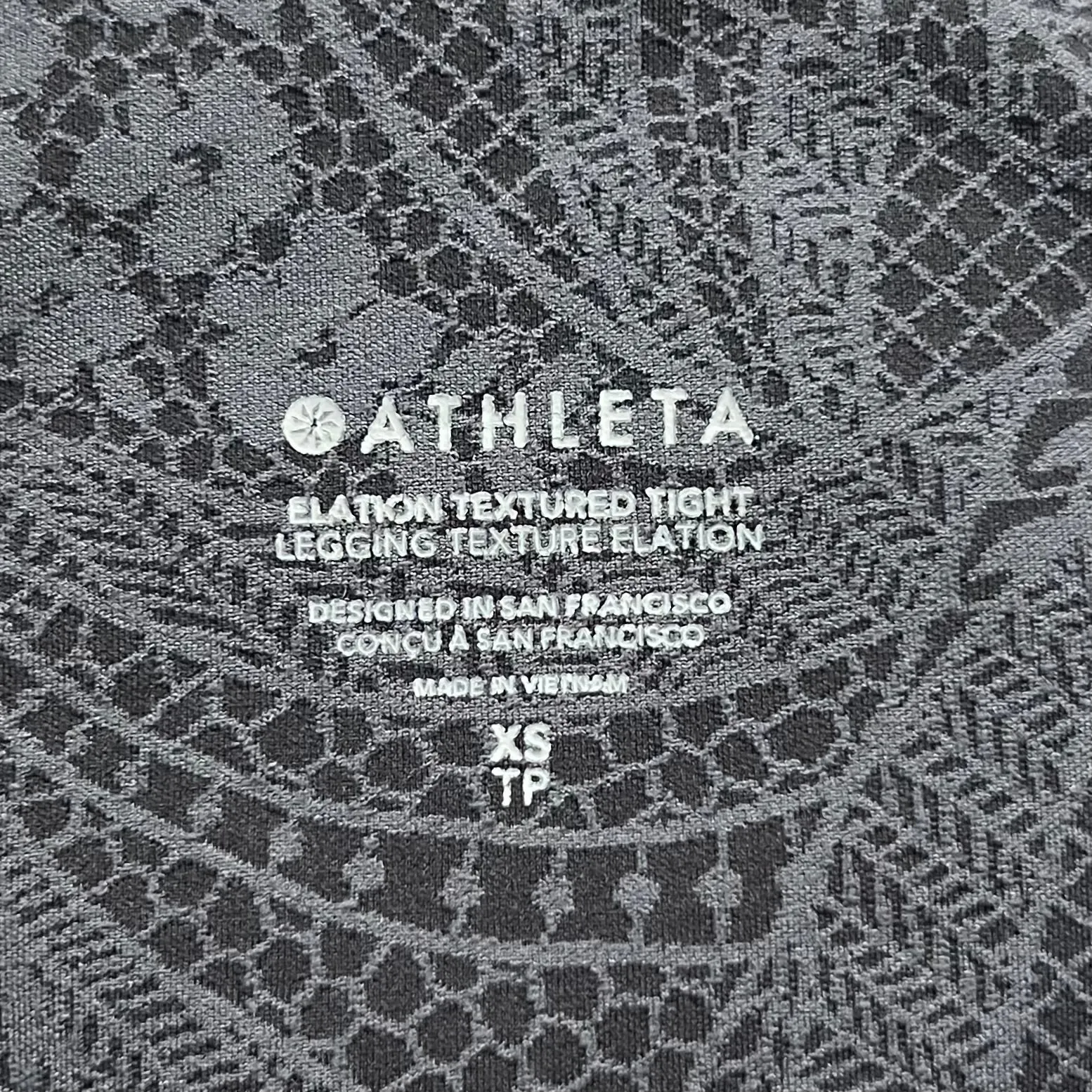 Athletic Leggings By Athleta In Black & Grey, Size: Xs