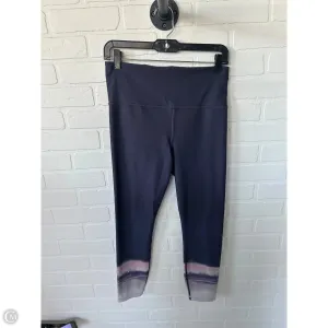 Athletic Leggings By Athleta In Blue & Grey, Size: 8