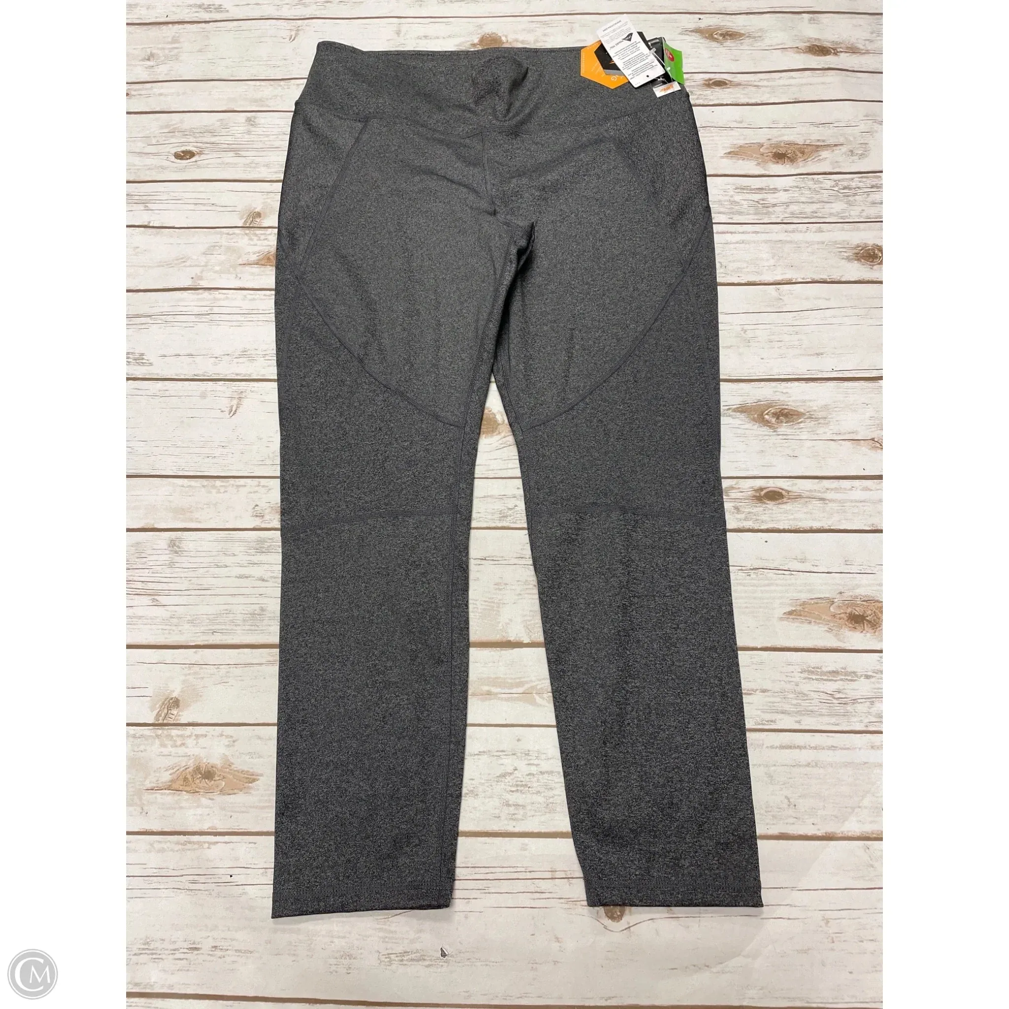 Athletic Leggings By Avia In Grey, Size: Xl