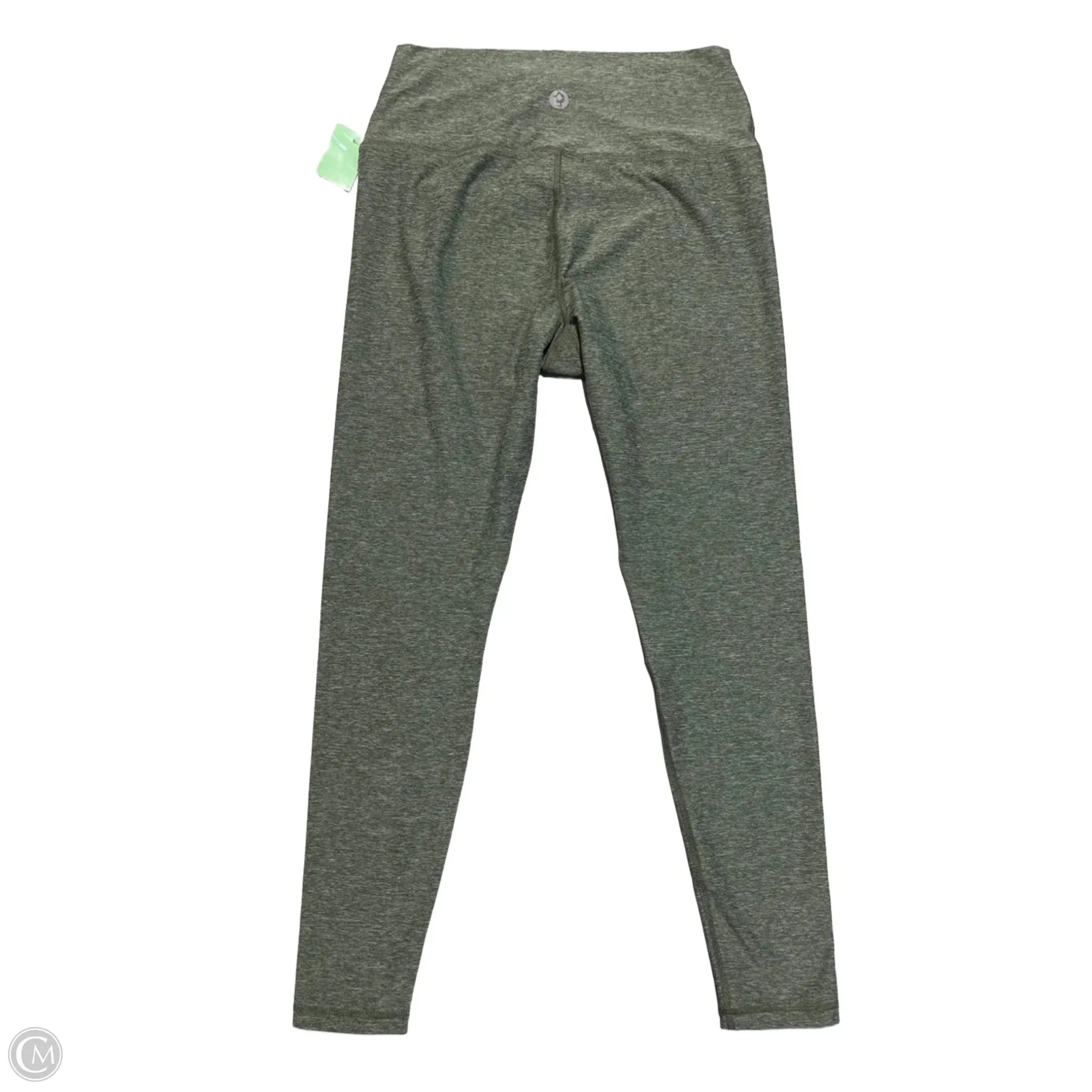 Athletic Leggings By Cmc In Green, Size: L