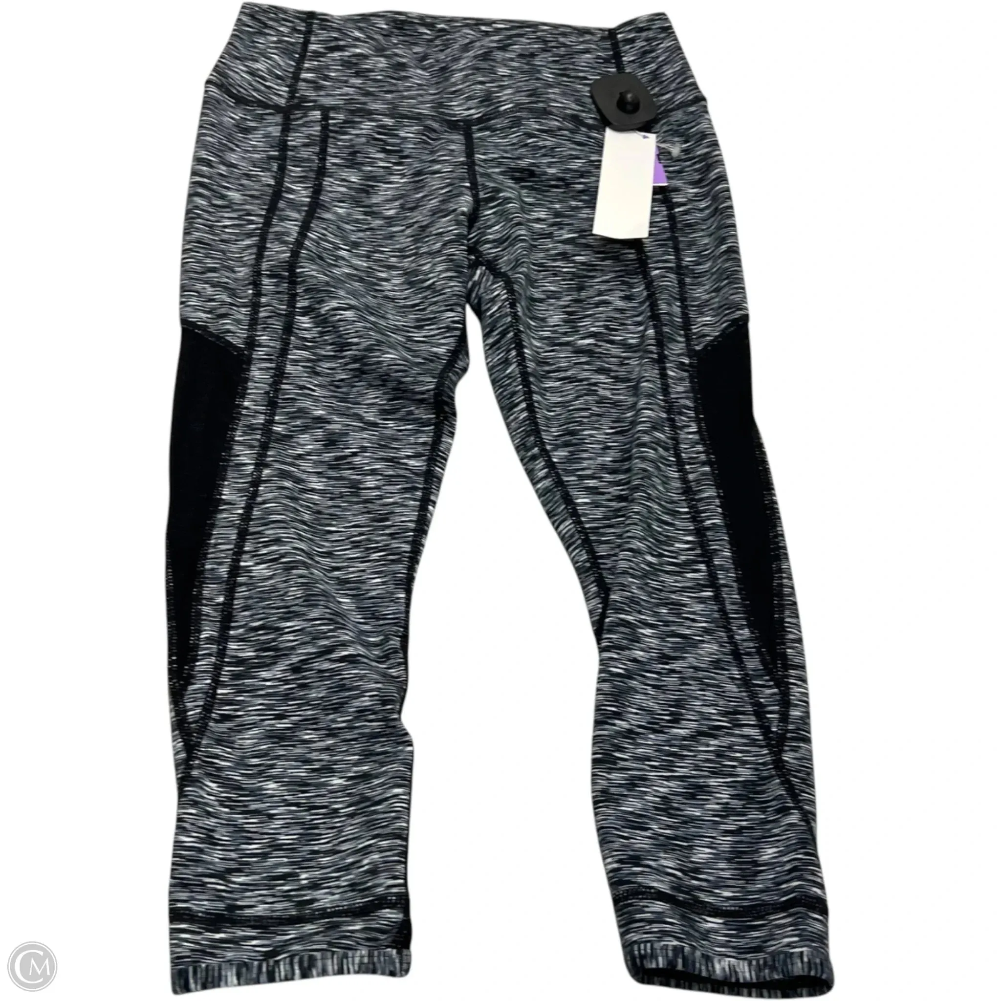 Athletic Leggings By Lululemon In Black & Blue, Size: S