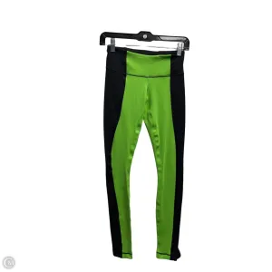 Athletic Leggings By Lululemon In Black & Green, Size: 4