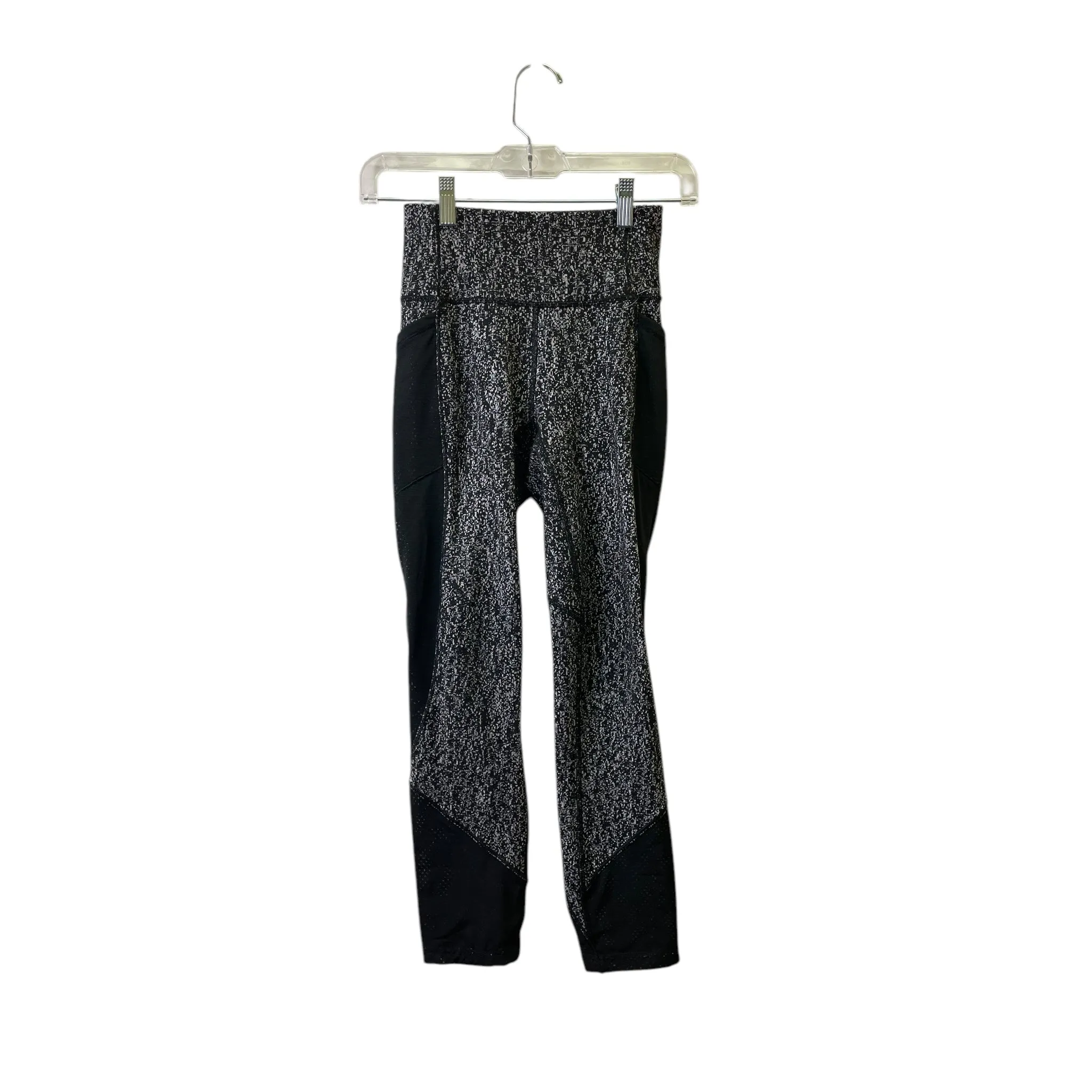 Athletic Leggings By Lululemon In Black & White, Size:Xs