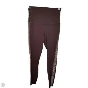 Athletic Leggings By Lululemon In Brown, Size: 6
