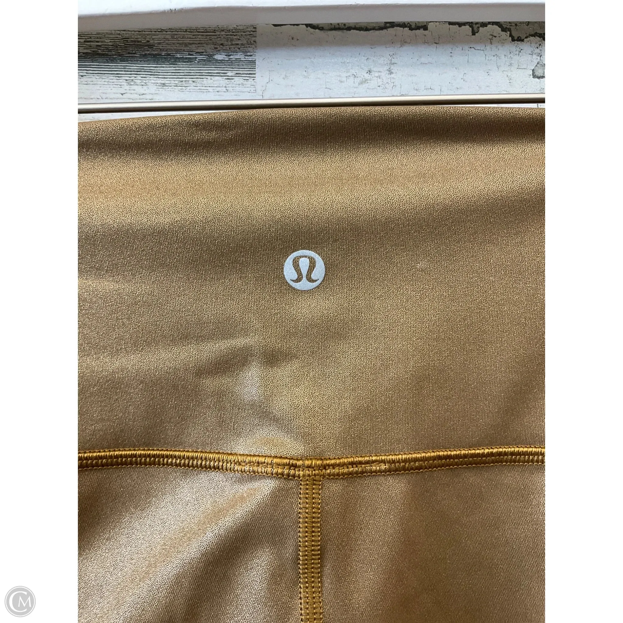 Athletic Leggings By Lululemon In Gold, Size: 6