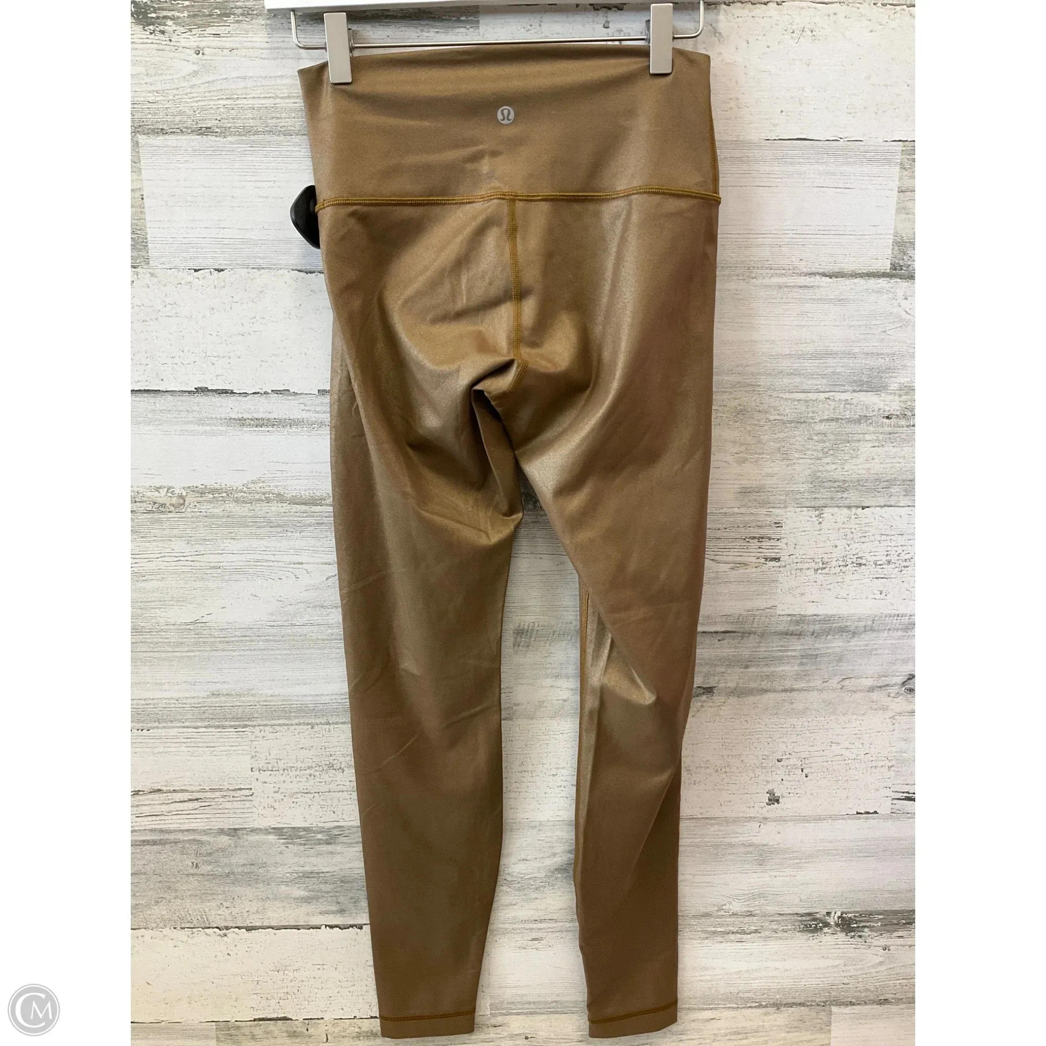 Athletic Leggings By Lululemon In Gold, Size: 6
