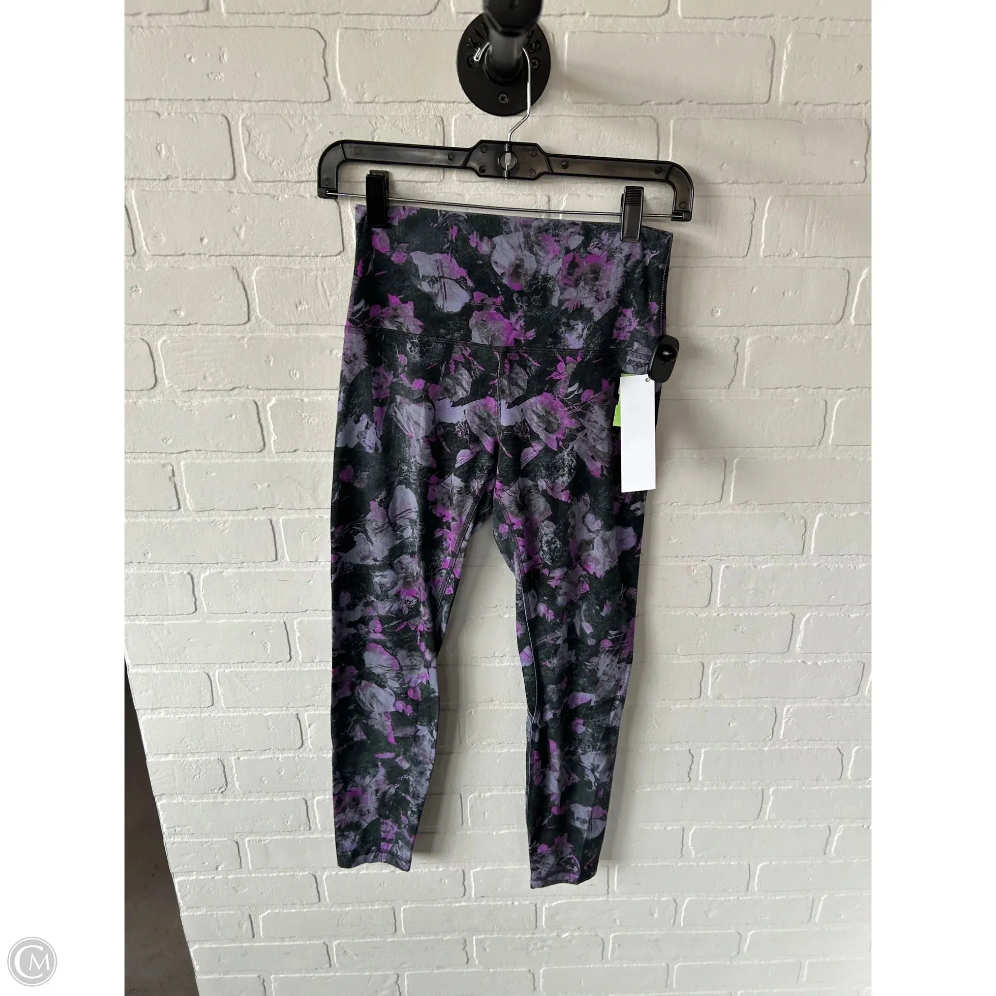 Athletic Leggings By Lululemon In Grey & Purple, Size: 6
