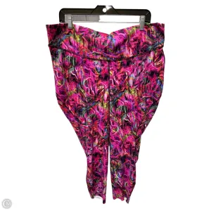 Athletic Leggings By Lululemon In Multi-colored, Size: 2x