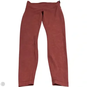 Athletic Leggings By Lululemon In Orange, Size: M