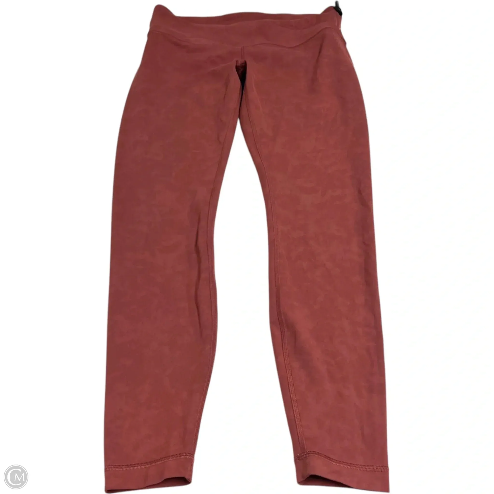 Athletic Leggings By Lululemon In Orange, Size: M