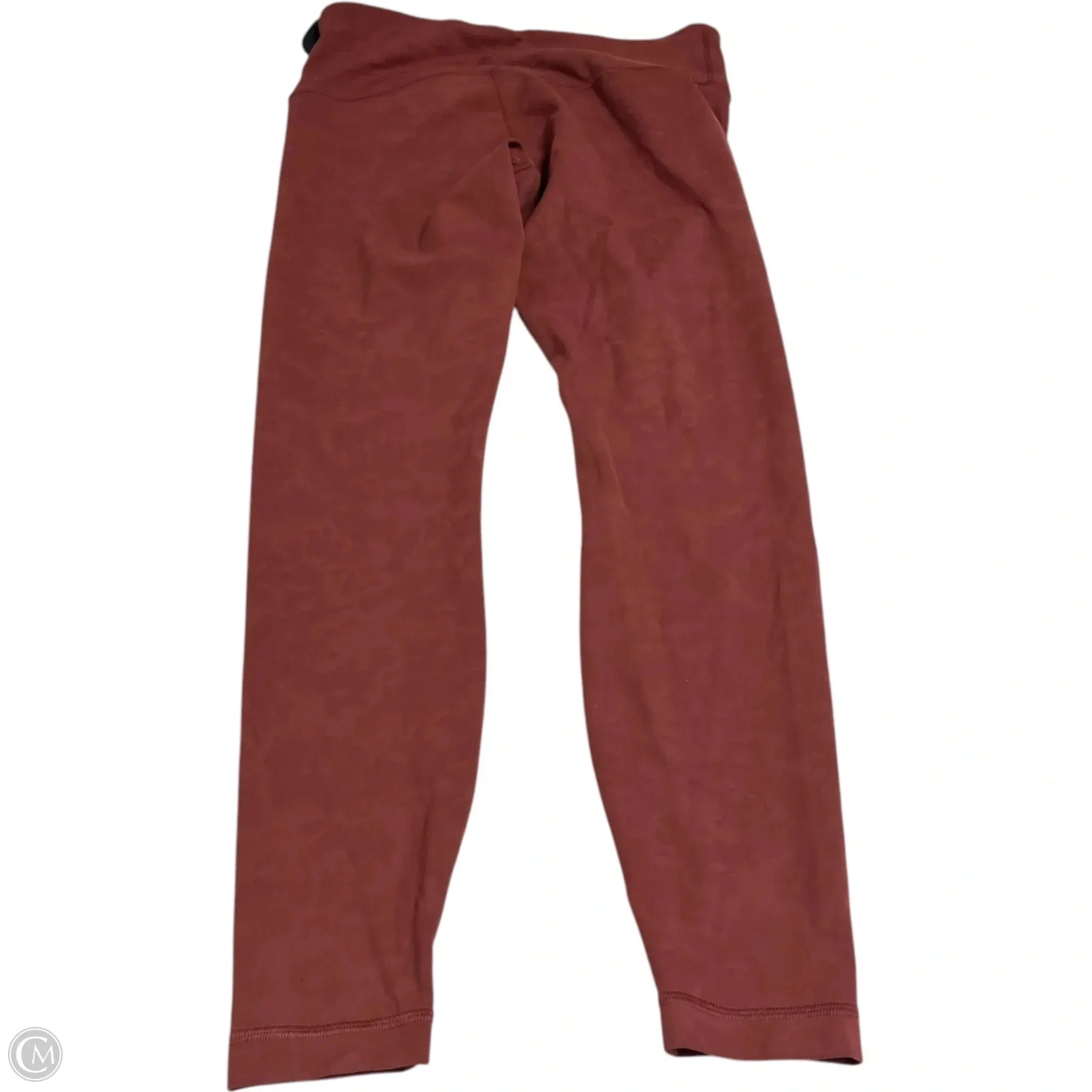 Athletic Leggings By Lululemon In Orange, Size: M