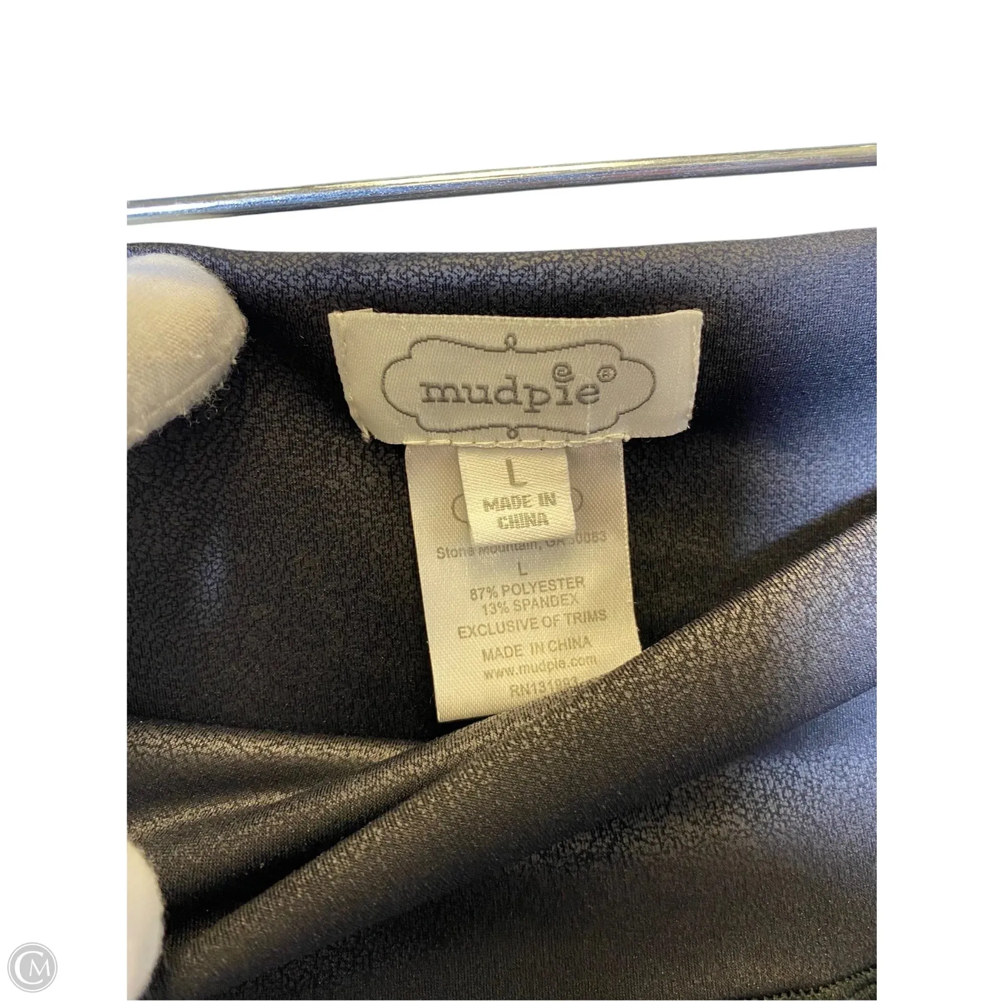 Athletic Leggings By Mudpie In Black, Size: L