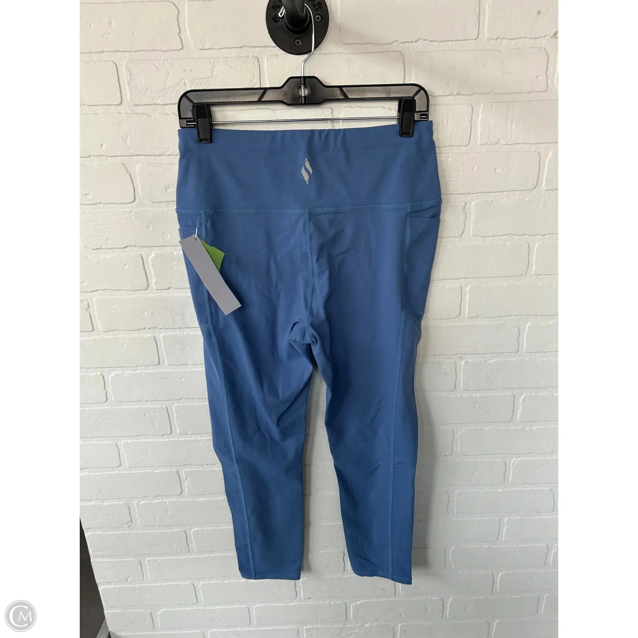 Athletic Leggings By Skechers In Blue, Size: 12