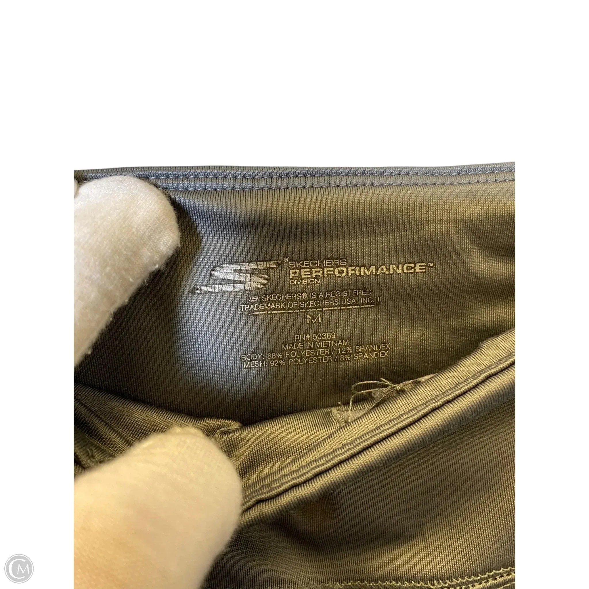 Athletic Leggings By Skechers In Grey, Size: M