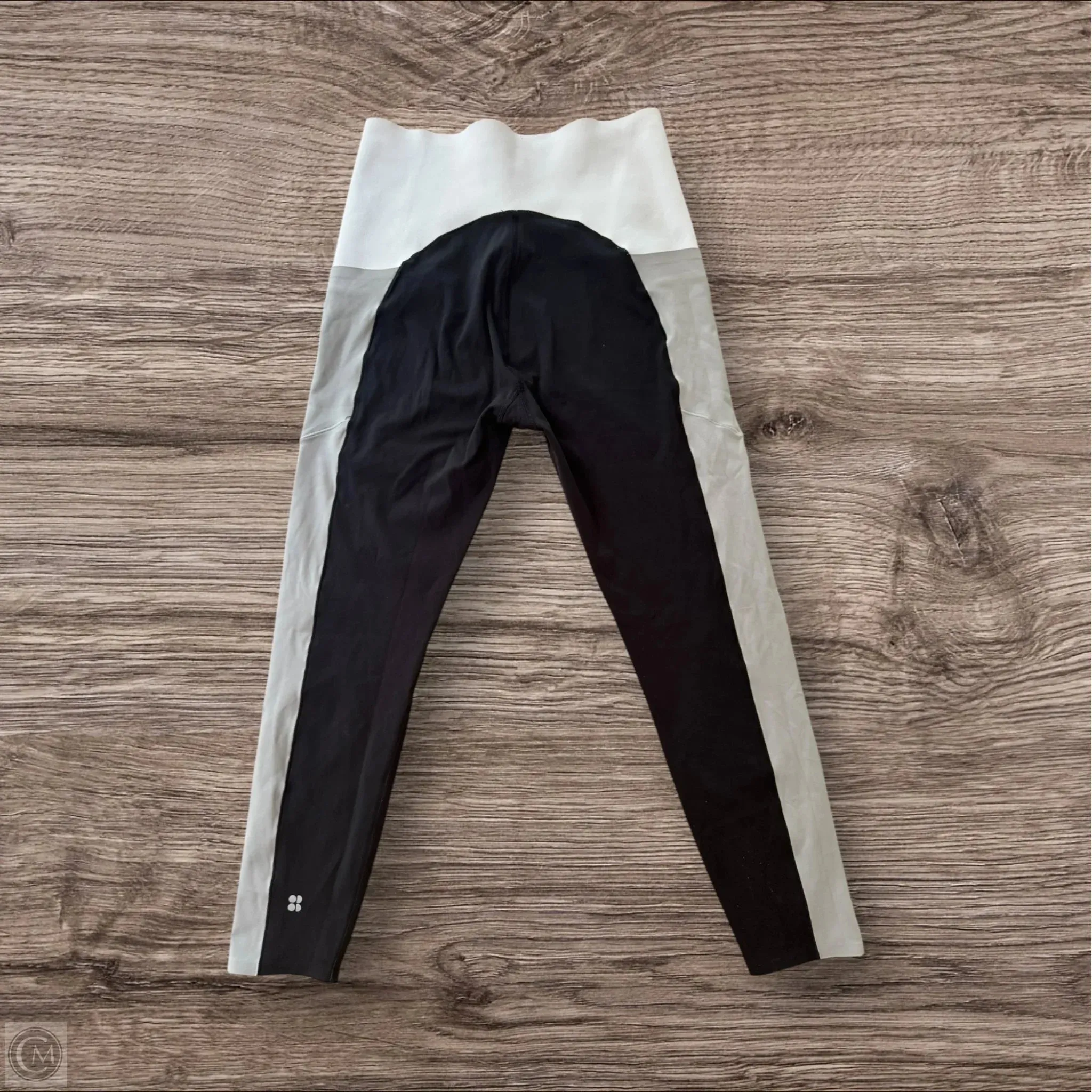 Athletic Leggings By Sweaty Betty In Black & Grey, Size: S