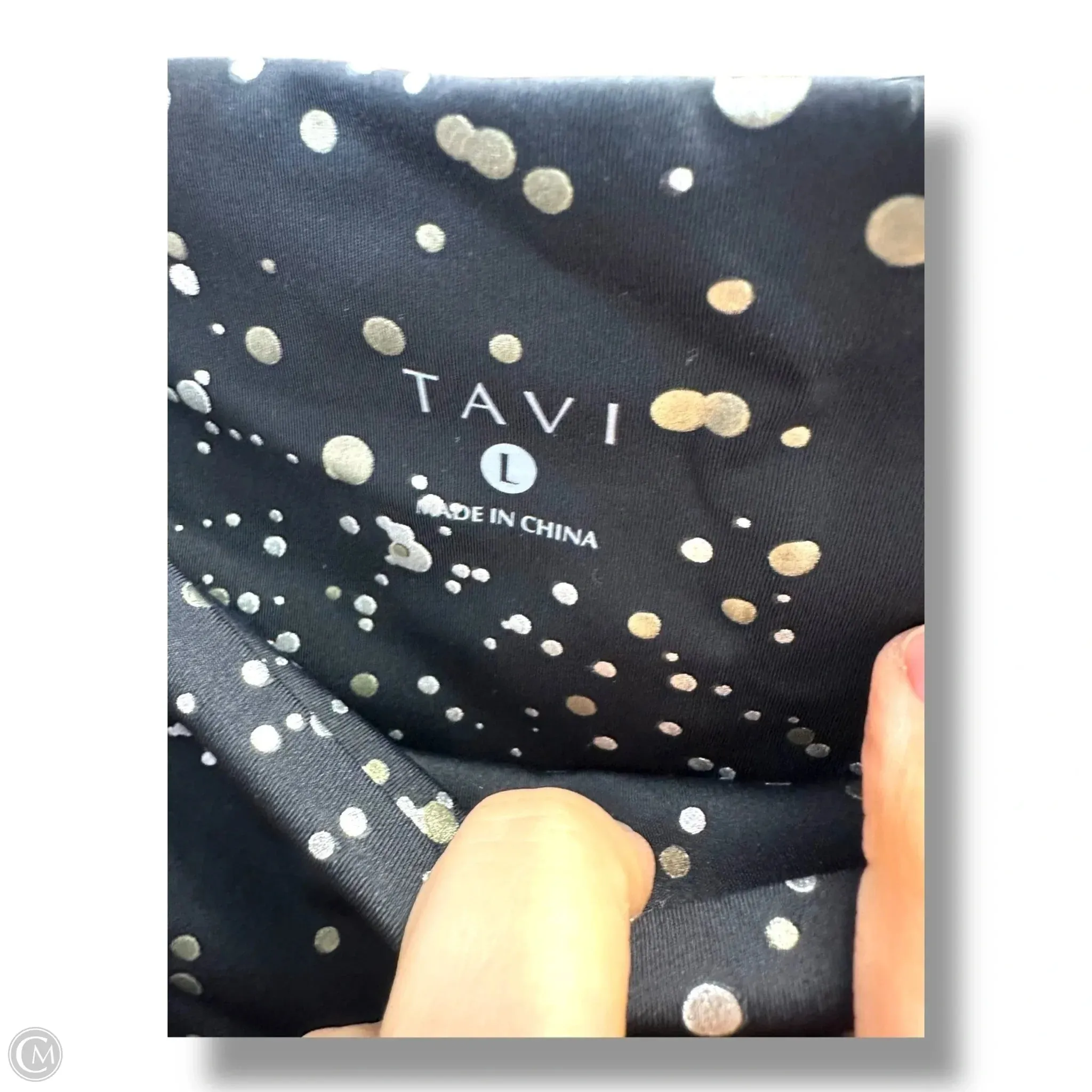 Athletic Leggings By TAVI In Black, Size: L
