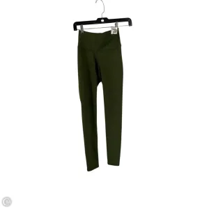 Athletic Leggings Capris By Fabletics In Green, Size: Xxs