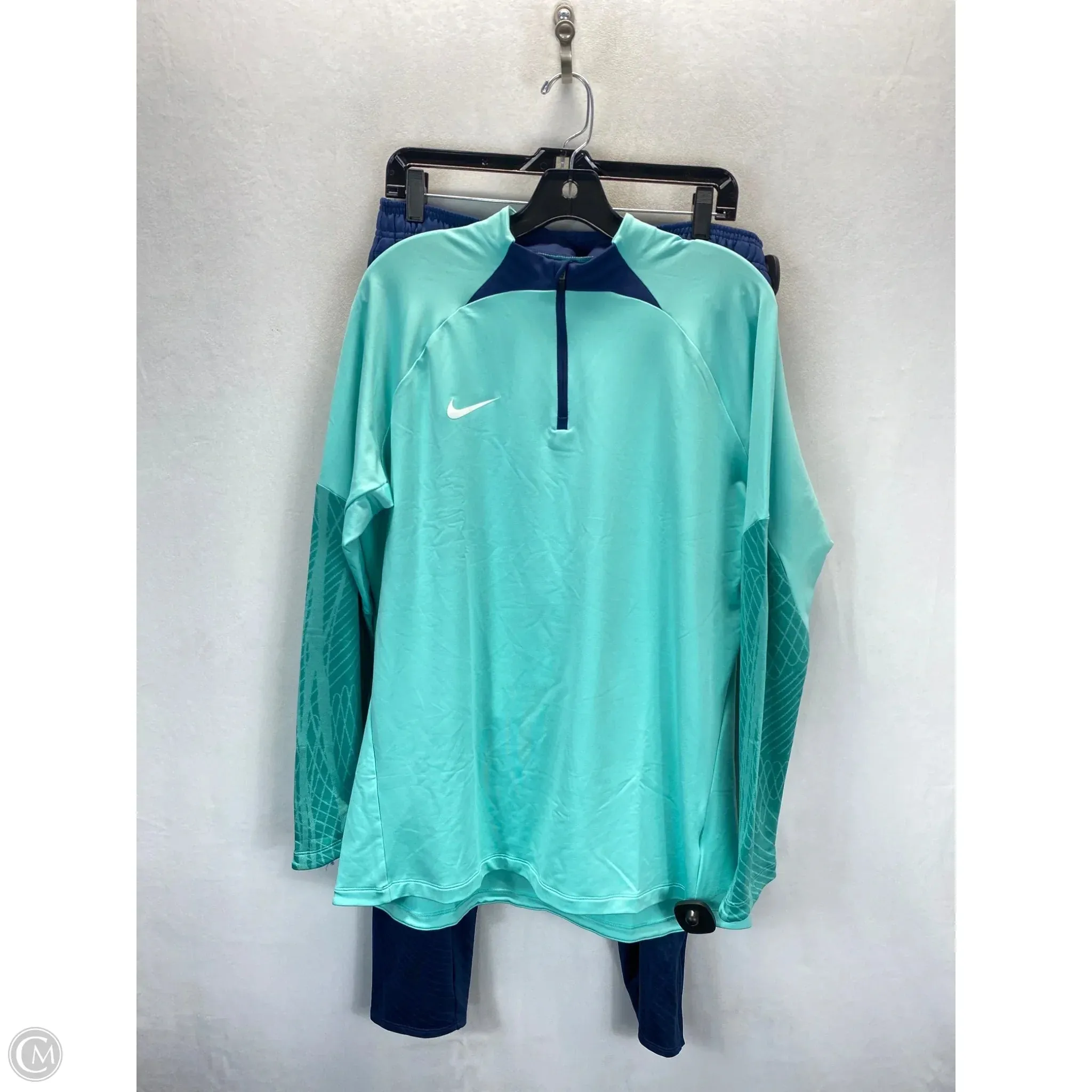 Athletic Pants 2pc By Nike In Blue, Size: L