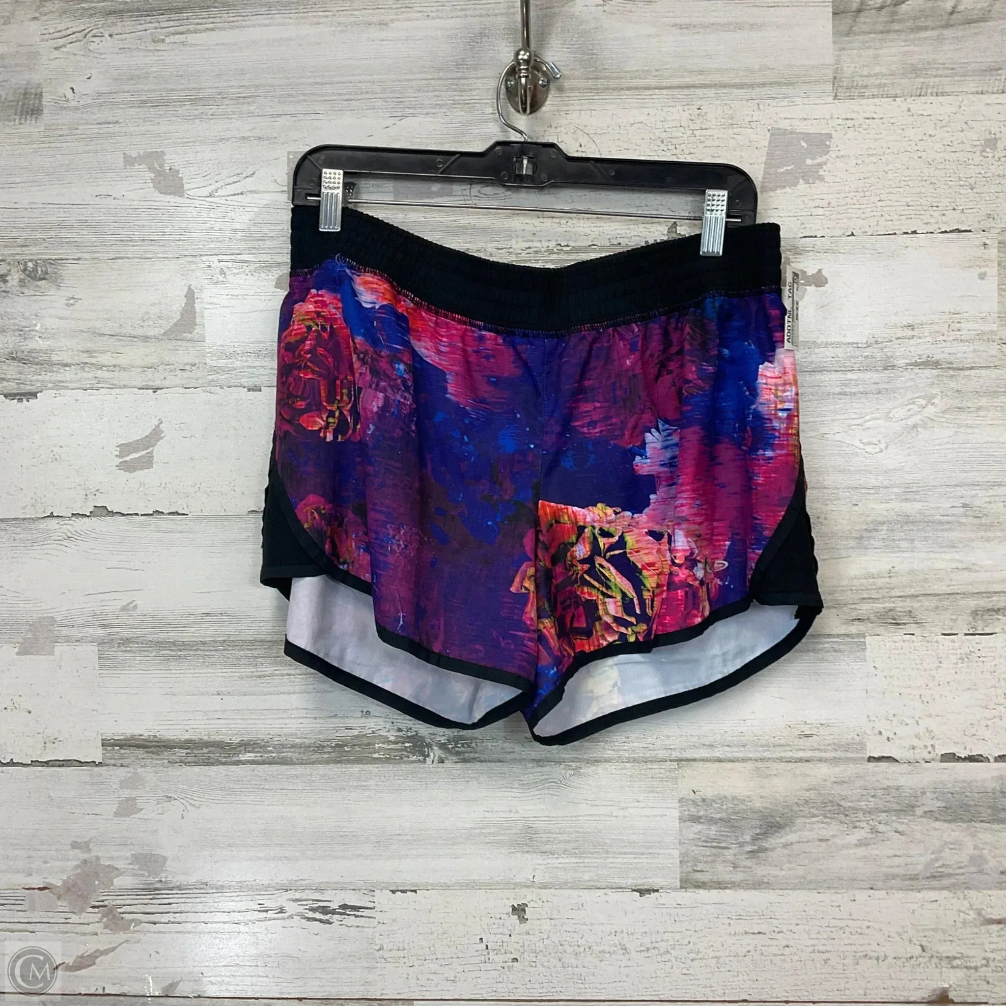 Athletic Shorts 2pc By Champion In Black & Purple, Size: L