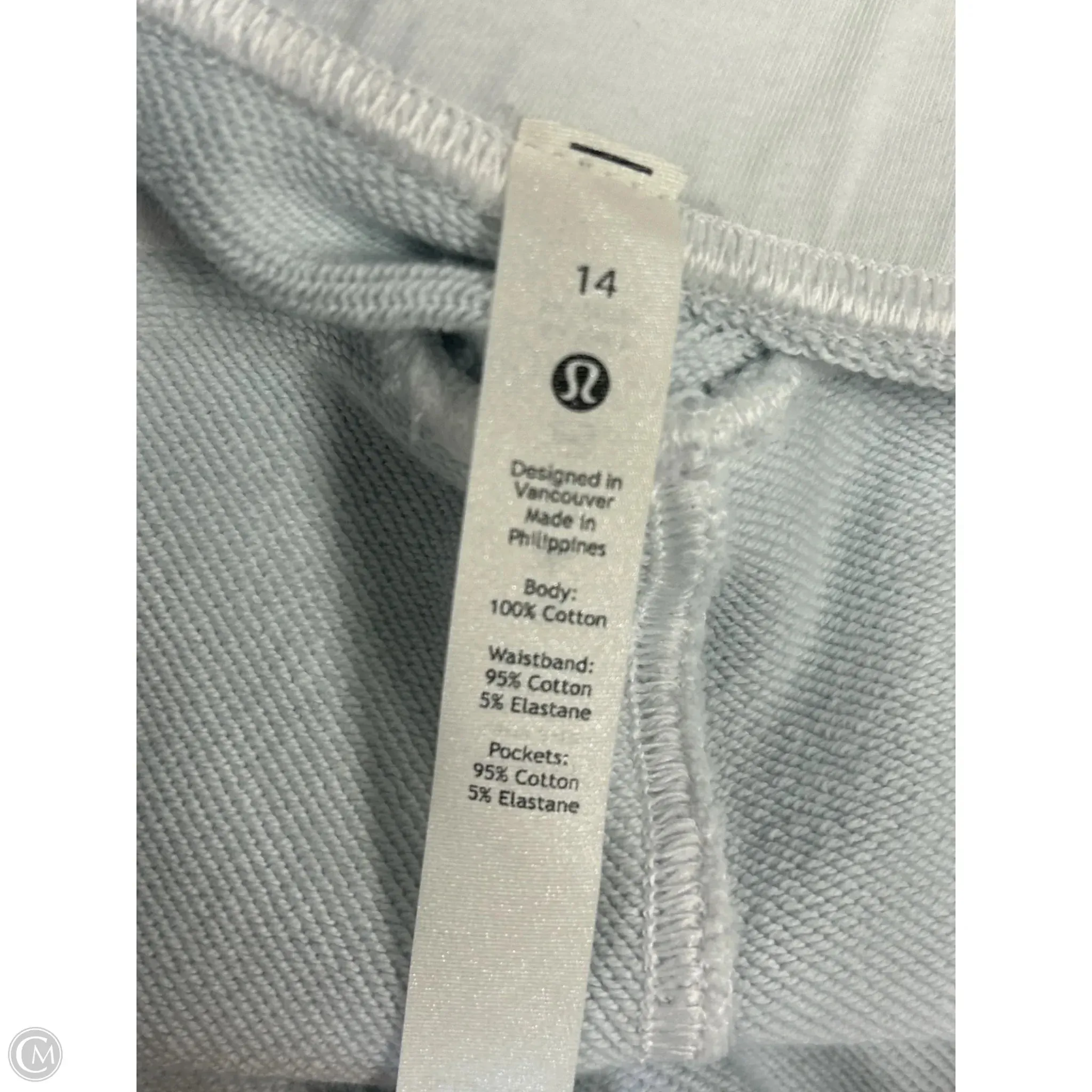 Athletic Shorts By Lululemon In Blue, Size: 14
