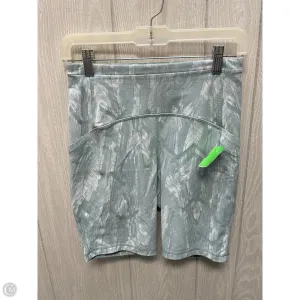Athletic Shorts By Lululemon In Green & White, Size: S