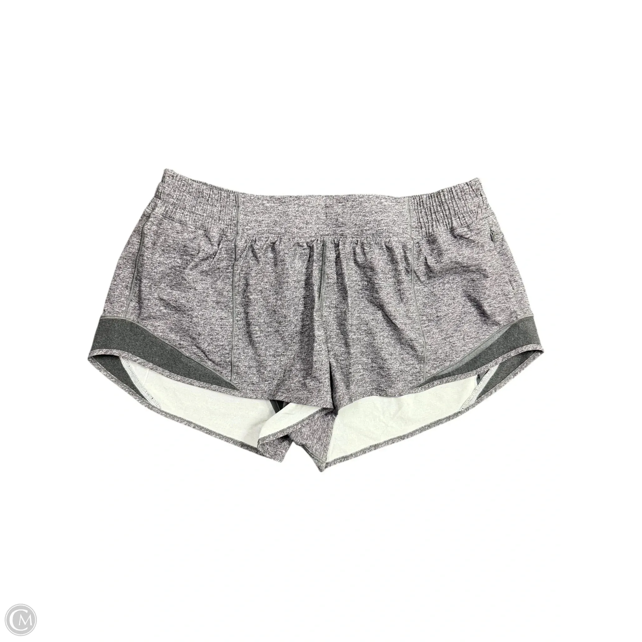 Athletic Shorts By Lululemon In Grey, Size: 12