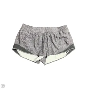 Athletic Shorts By Lululemon In Grey, Size: 12