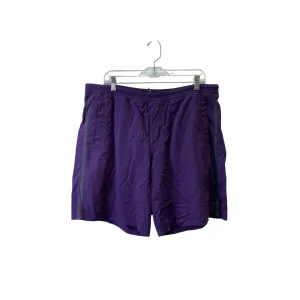 Athletic Shorts By Lululemon In Purple, Size:Xl