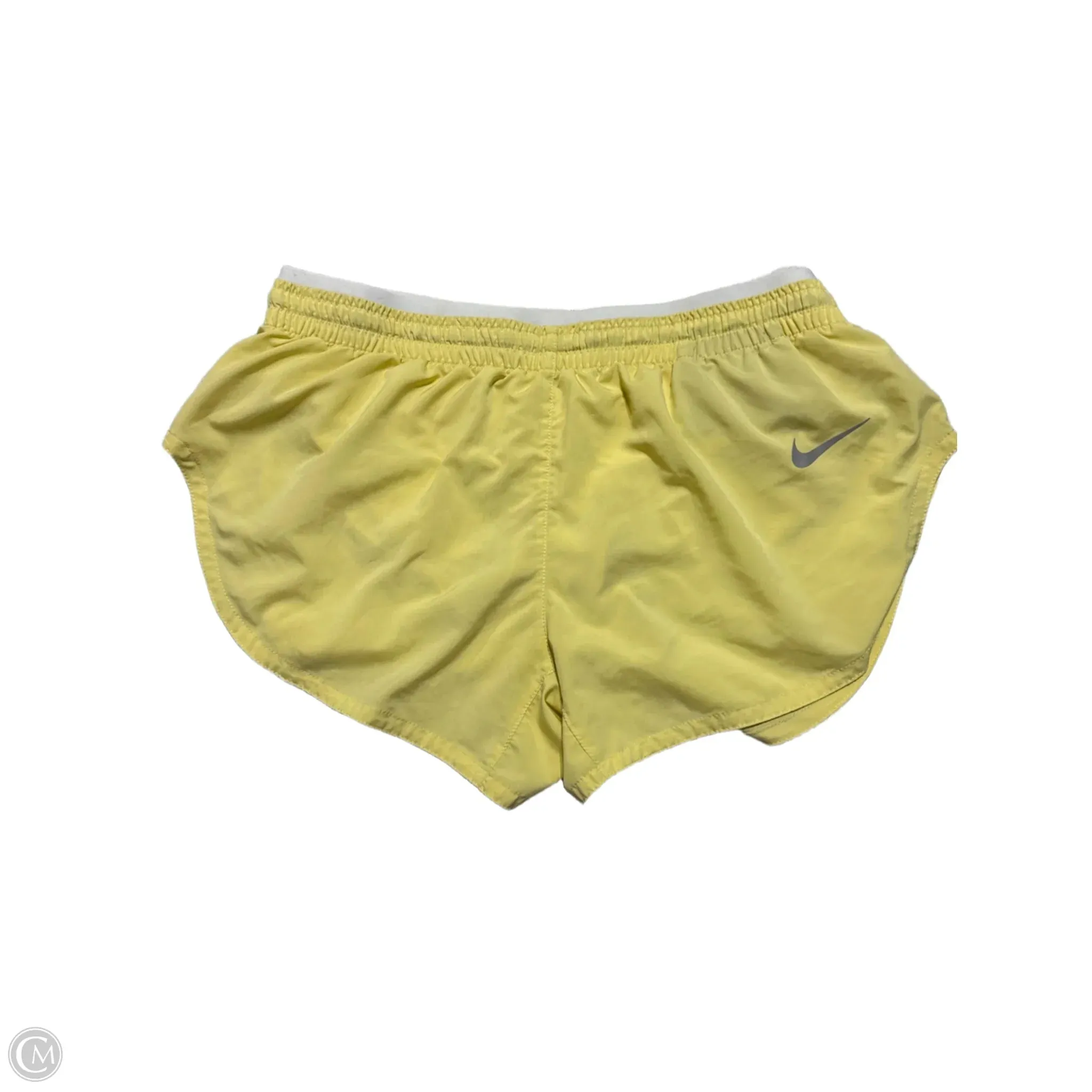 Athletic Shorts By Nike In Yellow, Size: M