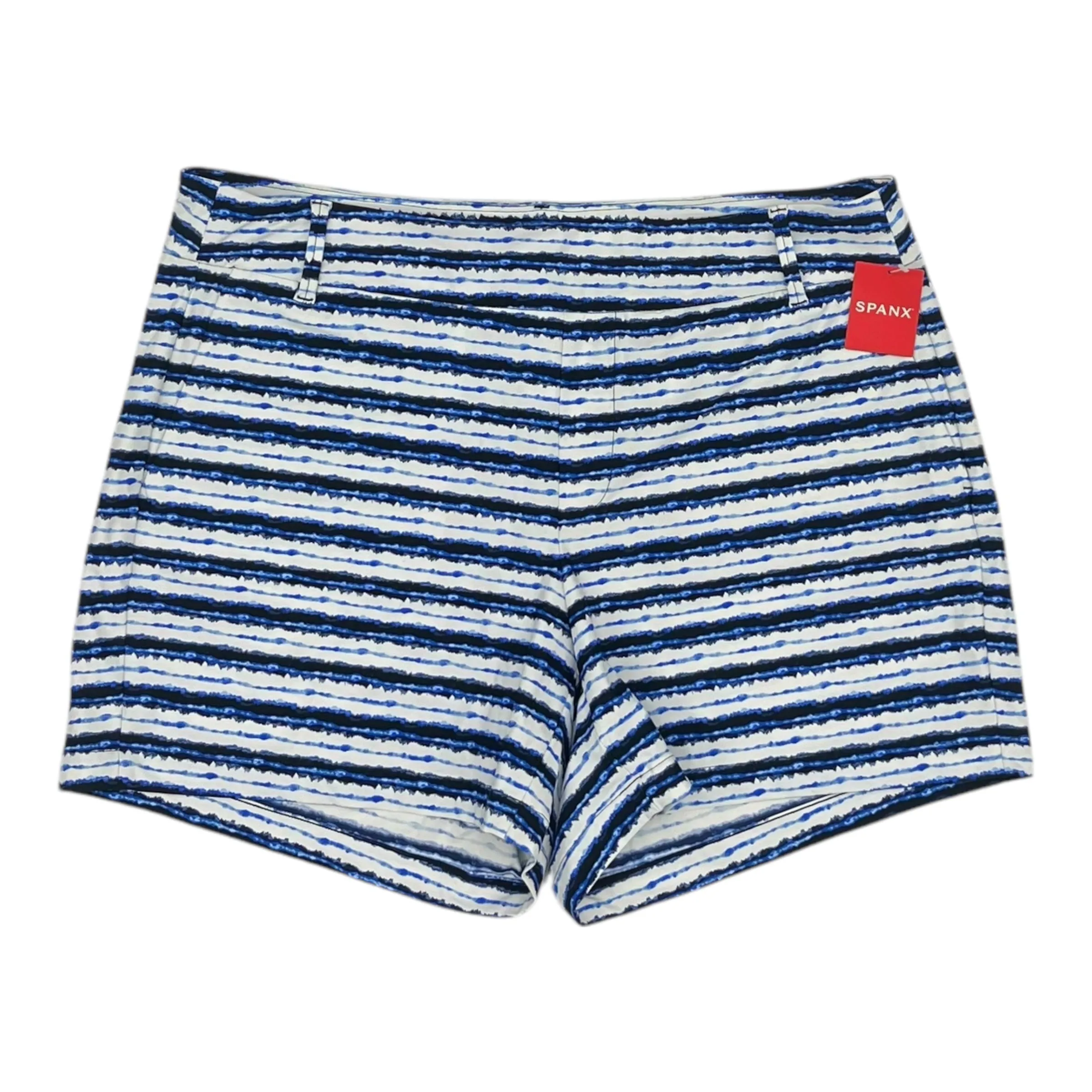 Athletic Shorts By Spanx In Blue & White, Size:1X