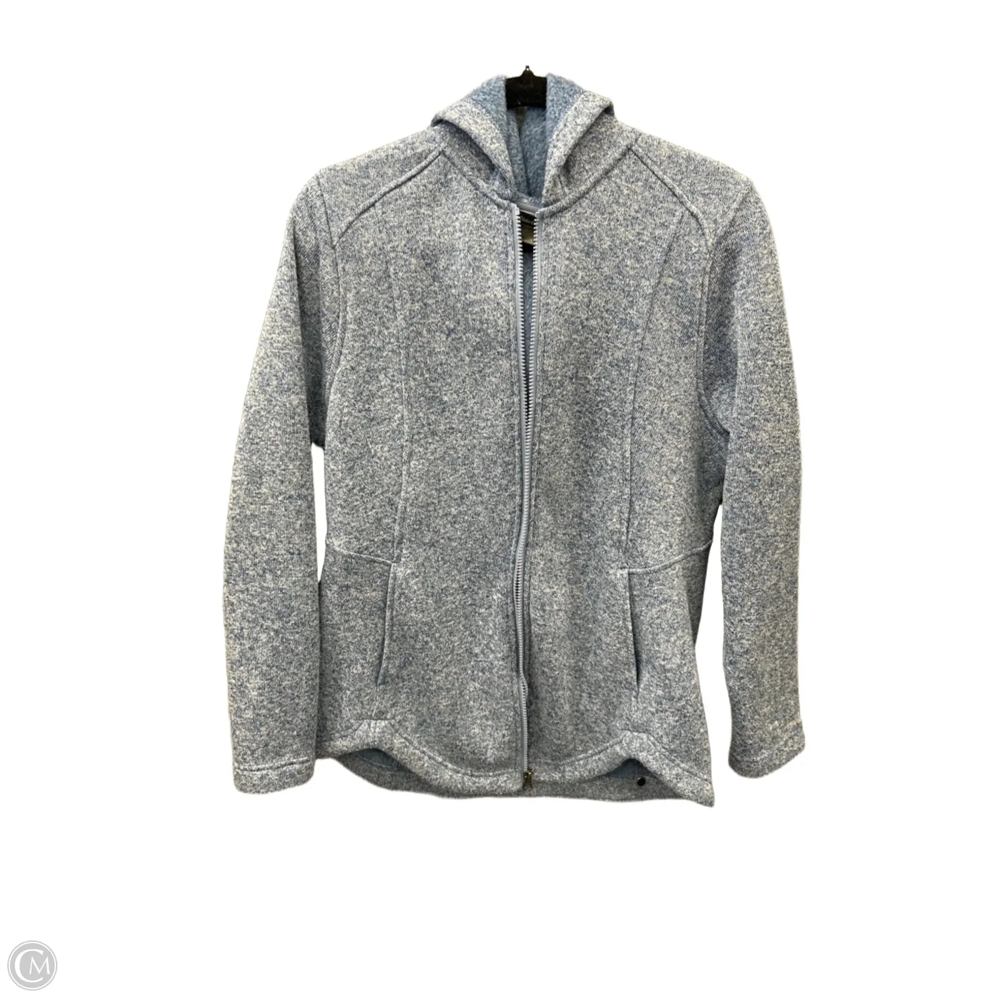 Athletic Sweatshirt Hoodie By Eddie Bauer In Blue, Size: L