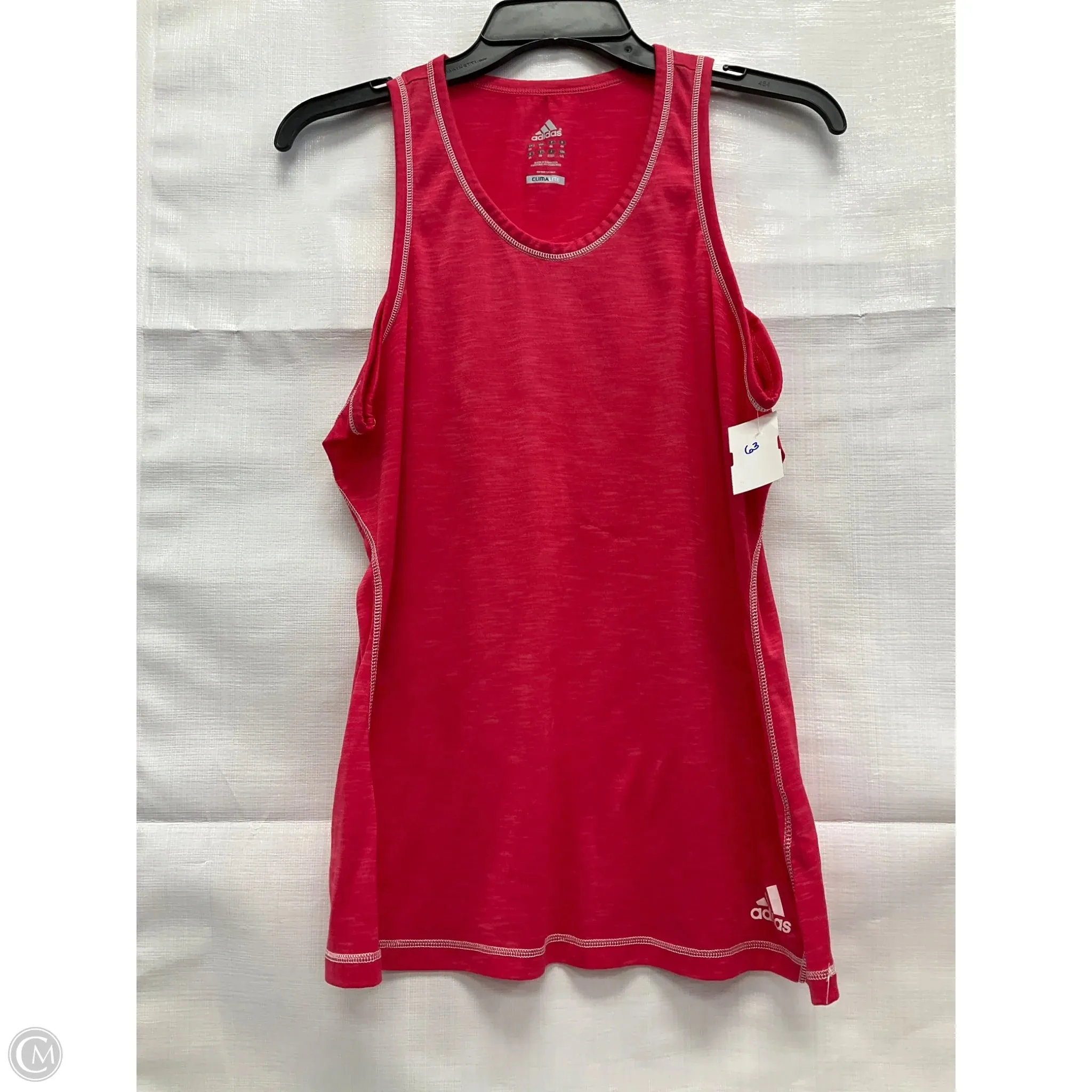 Athletic Tank Top By Adidas In Pink, Size: L